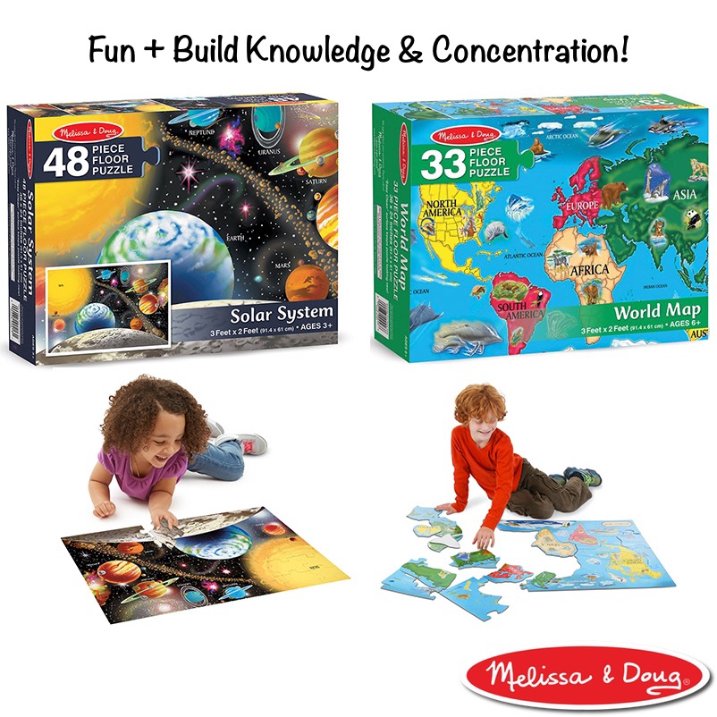 Floor Puzzle Solar 48 pc จิ๊กซอกระดาษ 48 ชิ้น รุ่นระบบสุริยะ, รุ่น 0413 ของเล่น,ของเล่นเสริมพัฒนาการ, ของเล่นอเมริกา,melissa & doug