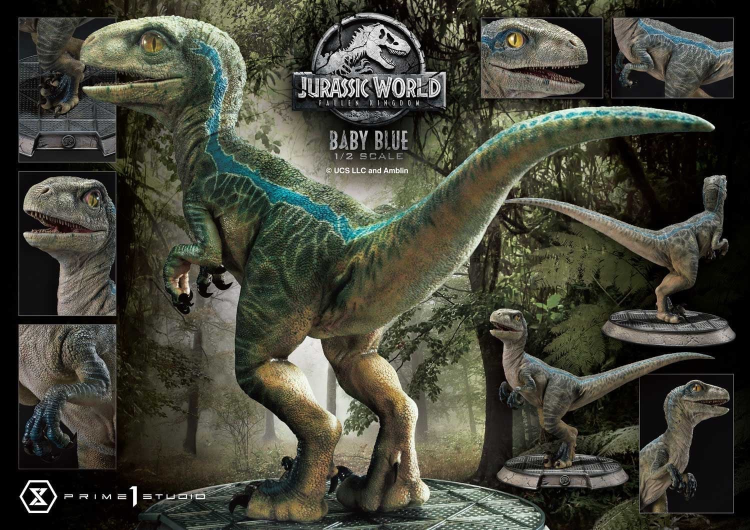 [สั่งจอง]Prime 1 Studio LMCJW2-08 1/2 : (Jurassic World : Fallen Kingdom) - Baby Blue