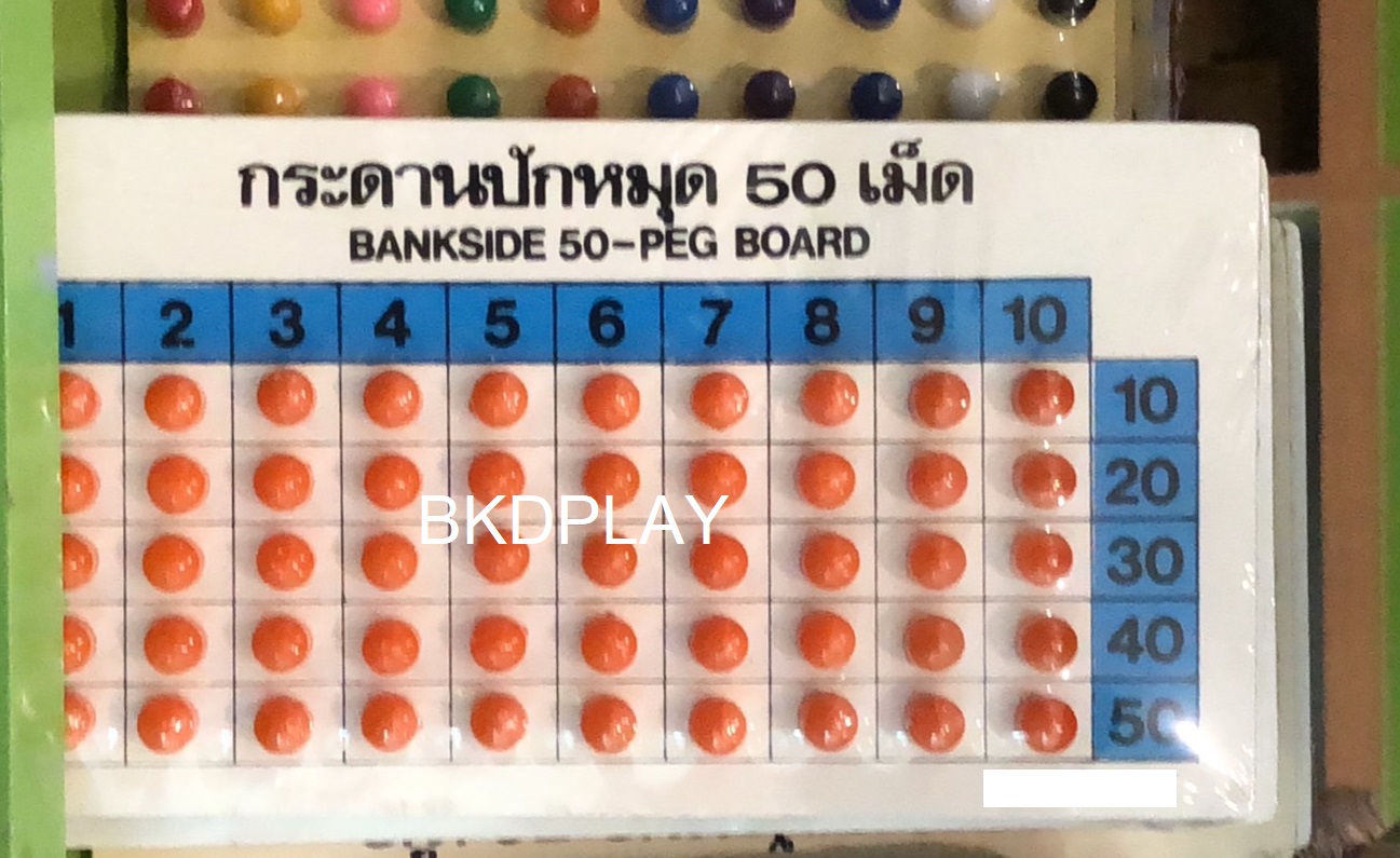 กระดาน ปักหมุด 50 เม็ด หมุดของเล่นเสริมพัฒนาการ,มอนเตสเซอรี่,ของเล่น สื่อการสอน