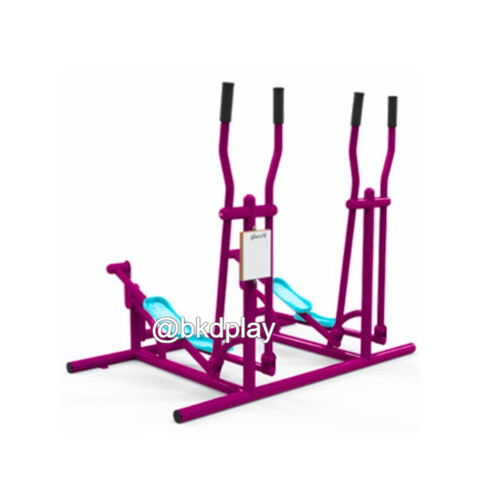 เครื่องออกกำลังกายกลางแจ้งผู้ใหญ่,บริหารแขน-ขา-สะโพก-หัวไหล่ (แบบโยกวิ่งสลับเท้าคู่),ลานกีฬาอเนกประสงค์ สวนสาธารณะ ,เทศบาล,หมู่บ้าน,ผลิตในไทย, สั่งทำตามสีที่ต้องการได้ ขนาด 100 x 150 x 160 ซม.