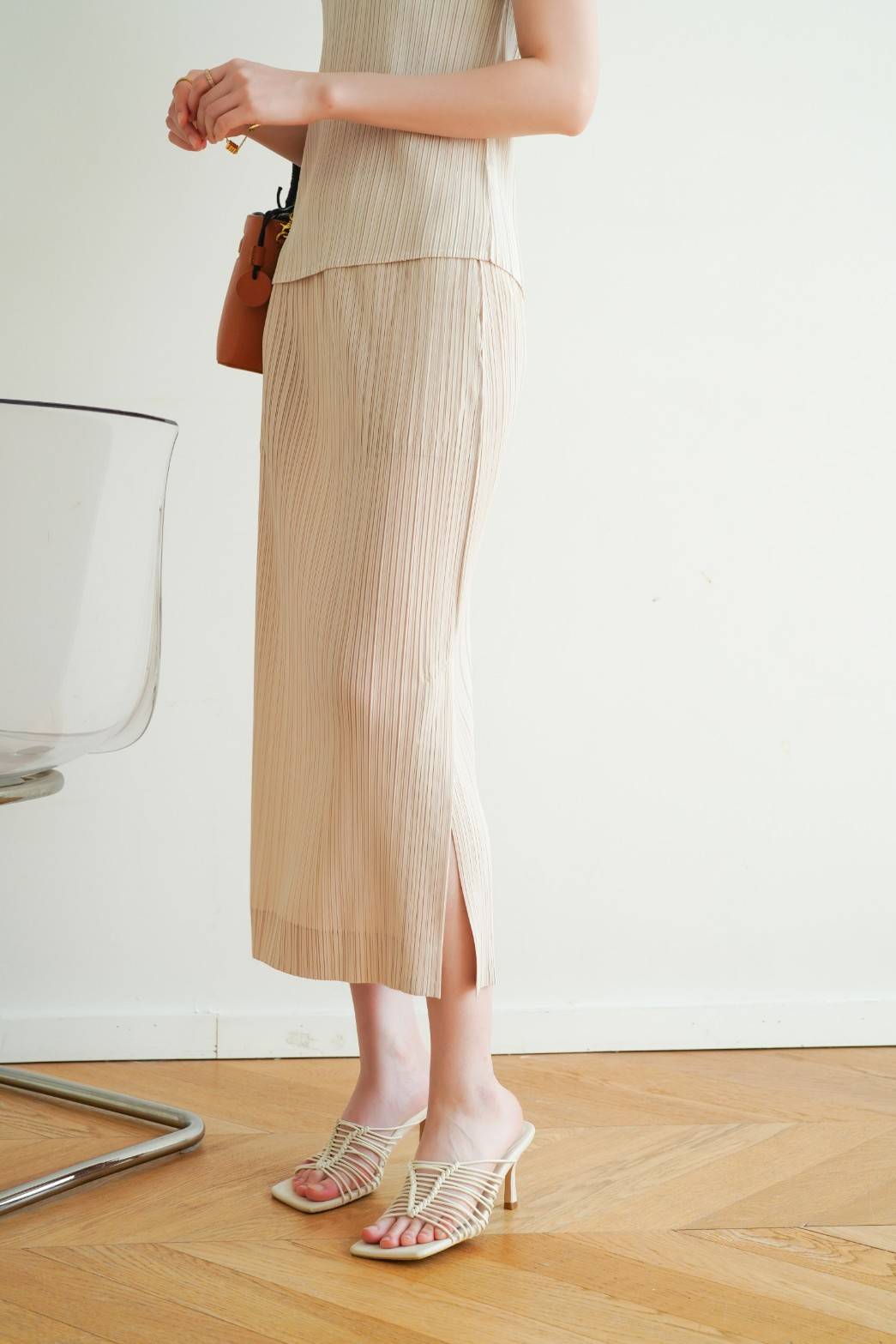 ยาว 32นิ้ว! 2MUAY รุ่น GJO7127 กระโปรงผู้หญิง กระโปรงอัดพลีทคุณภาพ 12สี FREE SIZE SIMPLY PLEATED SKIRT