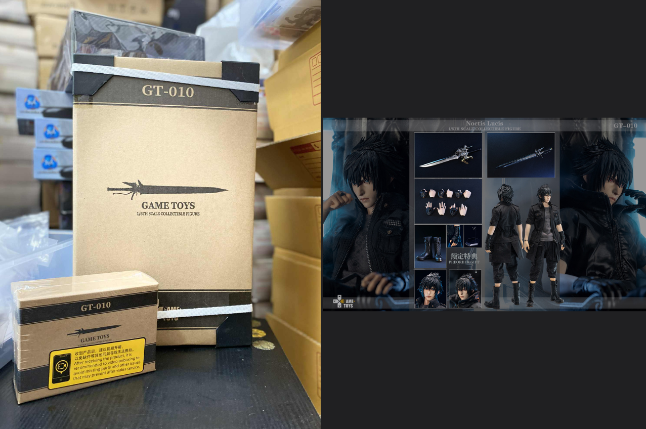 [พร้อมส่ง] GAMETOYS 1/6 : Noctis Lucis- GT-010 (ครบชุด FF15Ver. ไม่รวมบัลลังก์) [GT-010 เป็นSETมี2กล่อง]"+ GT-010B (เฉพาะบัลลังก์)