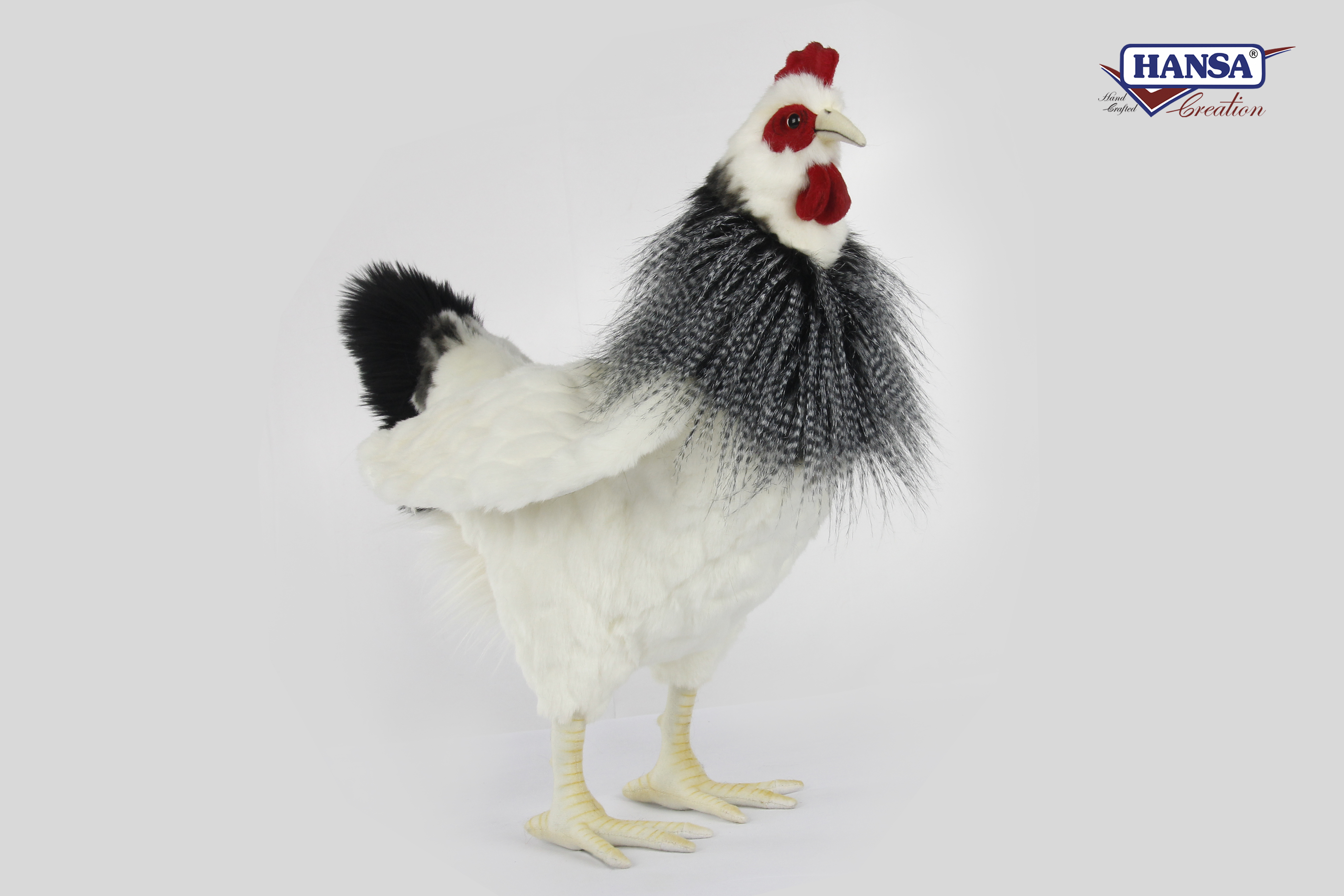 7333 Hen Black and White 38 cm.H