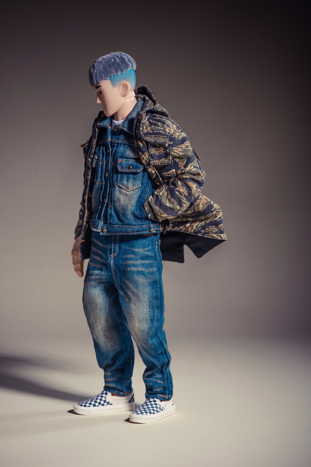 [พร้อมส่ง] trickyMan12 1/6 : easy to play (ครบเซต บอดี้ หัวชุด) - 202414b (+เสื้อยีนส์)"