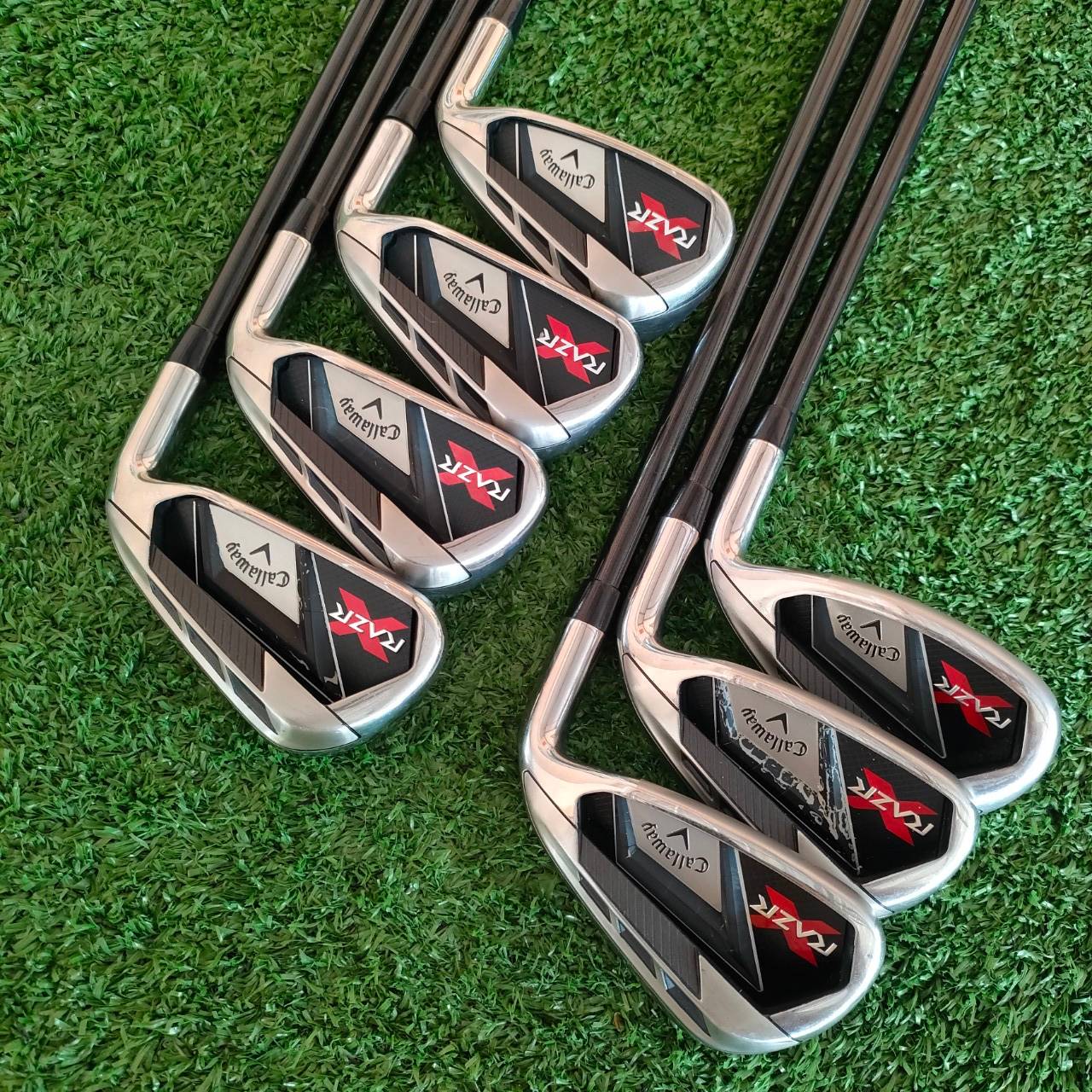 ชุดเหล็ก CALLAWAY RAZR X มีเหล็ก 5-9 เเละ PW SW ก้าน RAZR SERIES FLEX SR