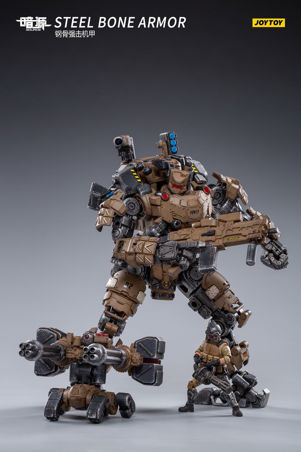 [สั่งจอง]JOYTOY JT0807 1/25 : Steel bone mecha (desert type)