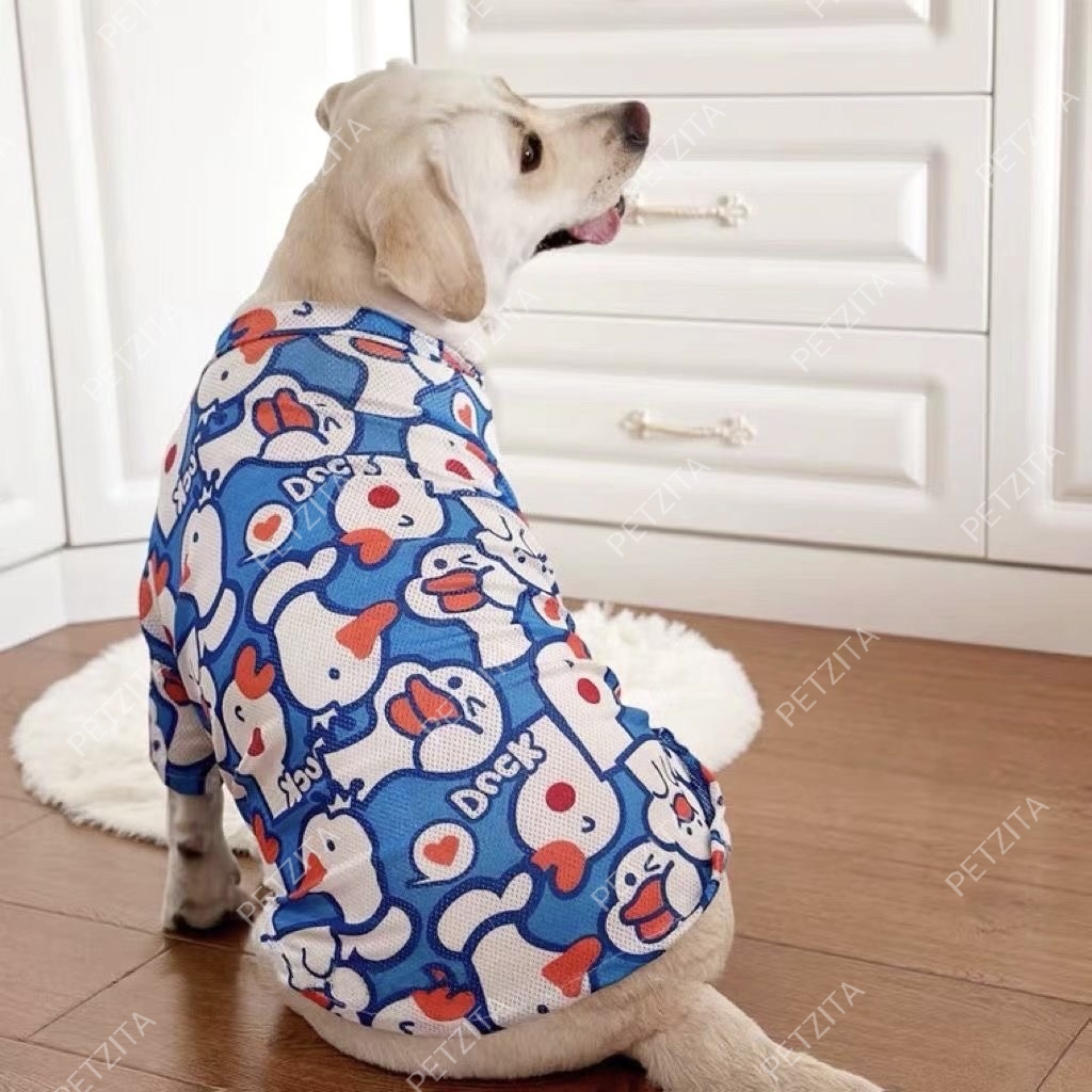 🇹🇭พร้อมส่ง🇹🇭 🐕🦮🐕 BIGSIZE เสื้อ หมาใหญ่ หมาอ้วน ลายแฟชั่นน่ารัก ผ้ารูใส่สบาย FOR สัตว์เลี้ยง สุนัขพันธุ์ใหญ่