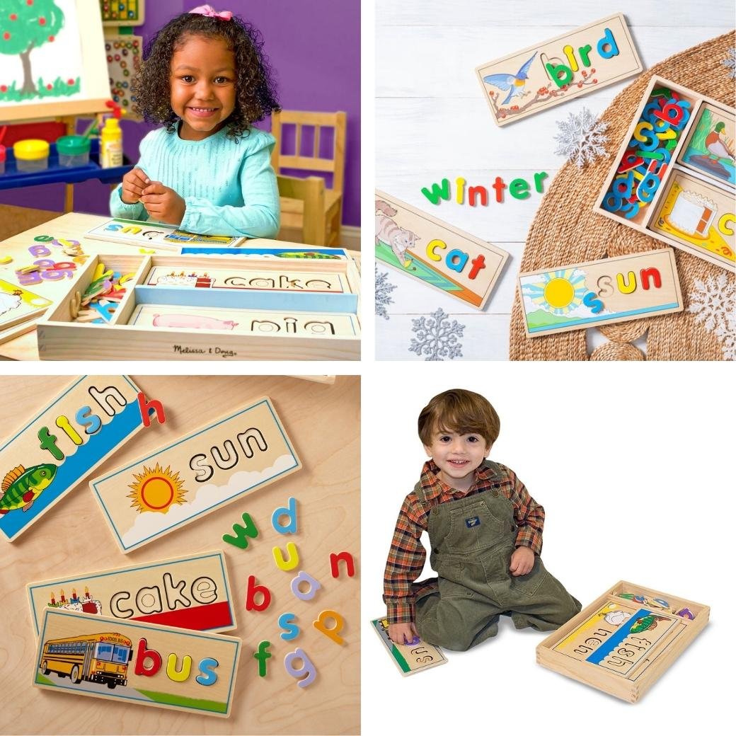 ชุดผสมคำศัพท์ บอร์ดสะกดคำ 2 ด้าน Melissa & Doug See and Spell