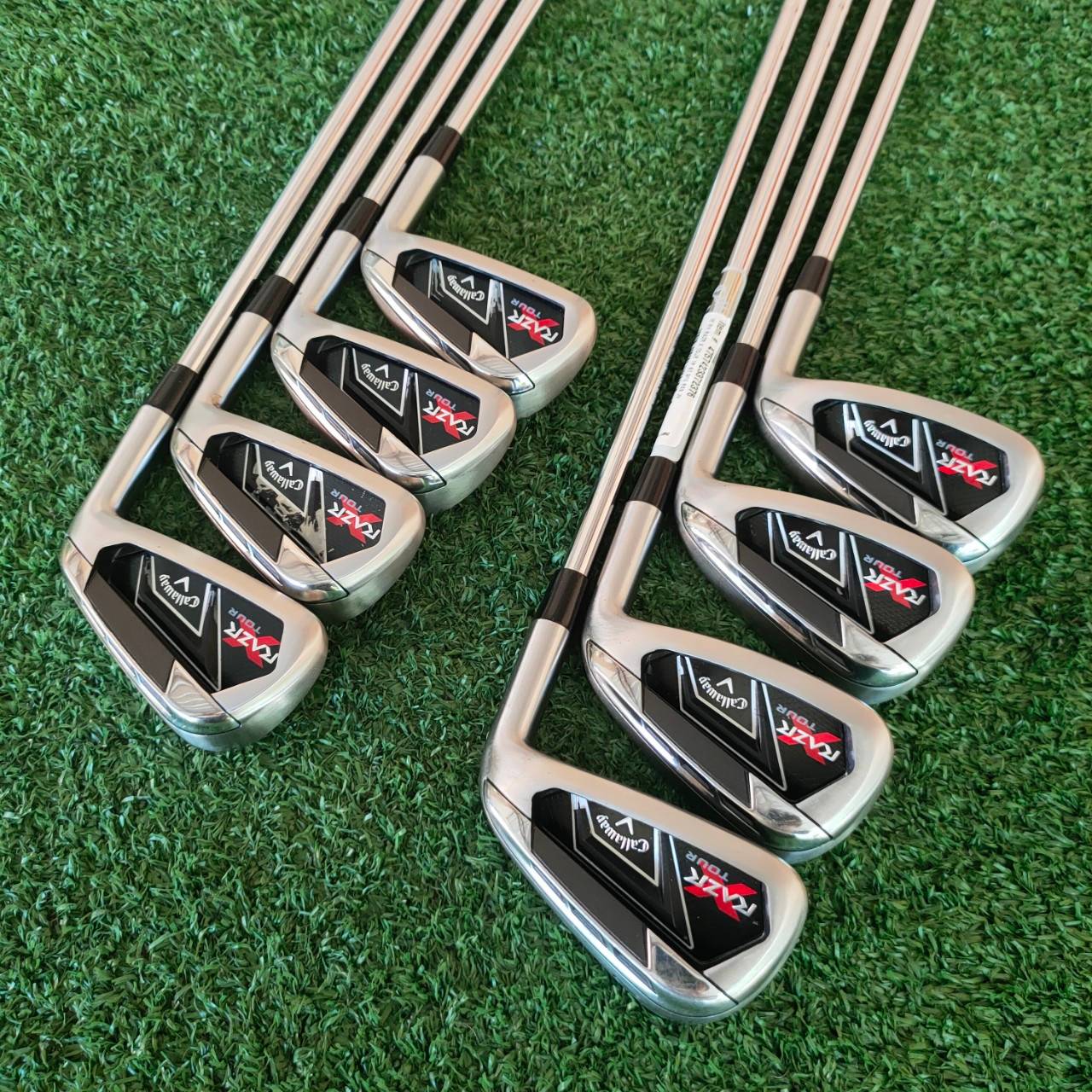 🏌️ ชุดเหล็ก CALLAWAY RAZR X TOUR มีเหล็ก 3 – 9 และ PW ก้าน N.S.PRO 950 GH สภาพสวยมาก ก้าน กริพเดิมสวย!! ไม้กอล์ฟมือสอง ของแท้ BY NakaraLuxurious