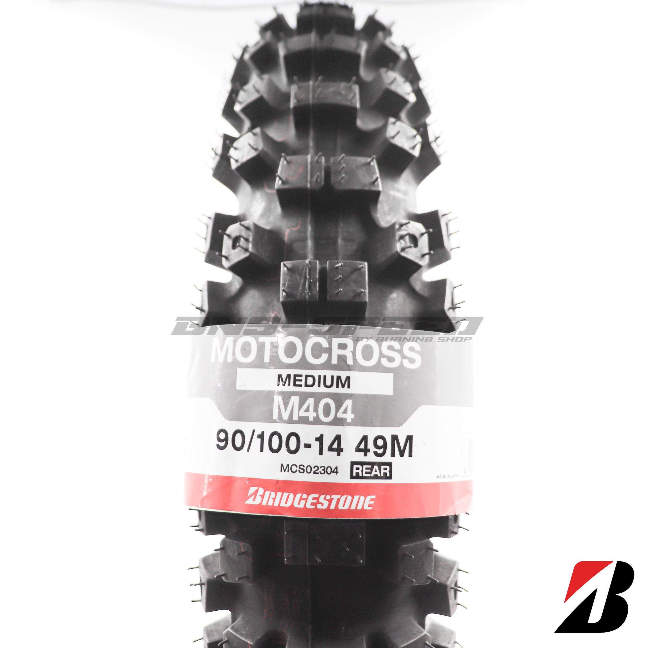 ยาง Bridgestone M404 Medium 90/100-14 (ยางปี 22)