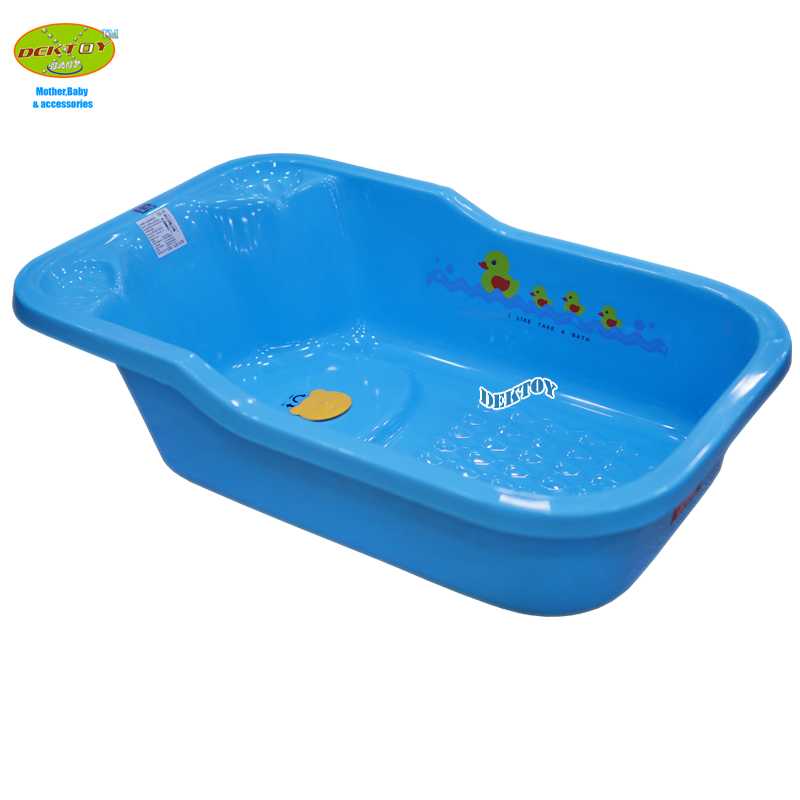 FIN BABIES PLUS อ่างอาบน้ำเด็กขนาดใหญ่พลาสติกอย่างดีทนทาน มีรูระบายน้ำ USE-A9C