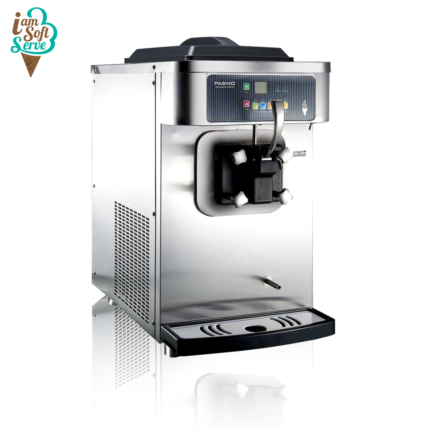 เครื่องทำไอศครีมซอร์ฟเสิร์ฟคอมเพลสเซอร์ USA รุ่น ISC-S110F ทำความเย็นเร็ว กดต่อเนื่องได้
