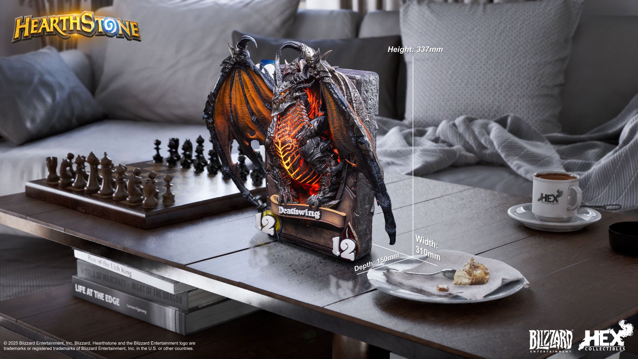 [สั่งจอง]HEX Collectibles : Deathwing Art Statue (Blizzard Hearthstone)