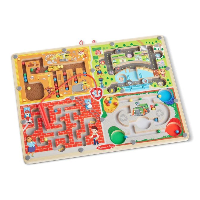 เกมเขาวงกต ฝึกนับเลข แมซซิ่งสี ปากกาลากแม่เหล็ก Melissa & Doug Paw Patrol Magnetic Wand Maze Board