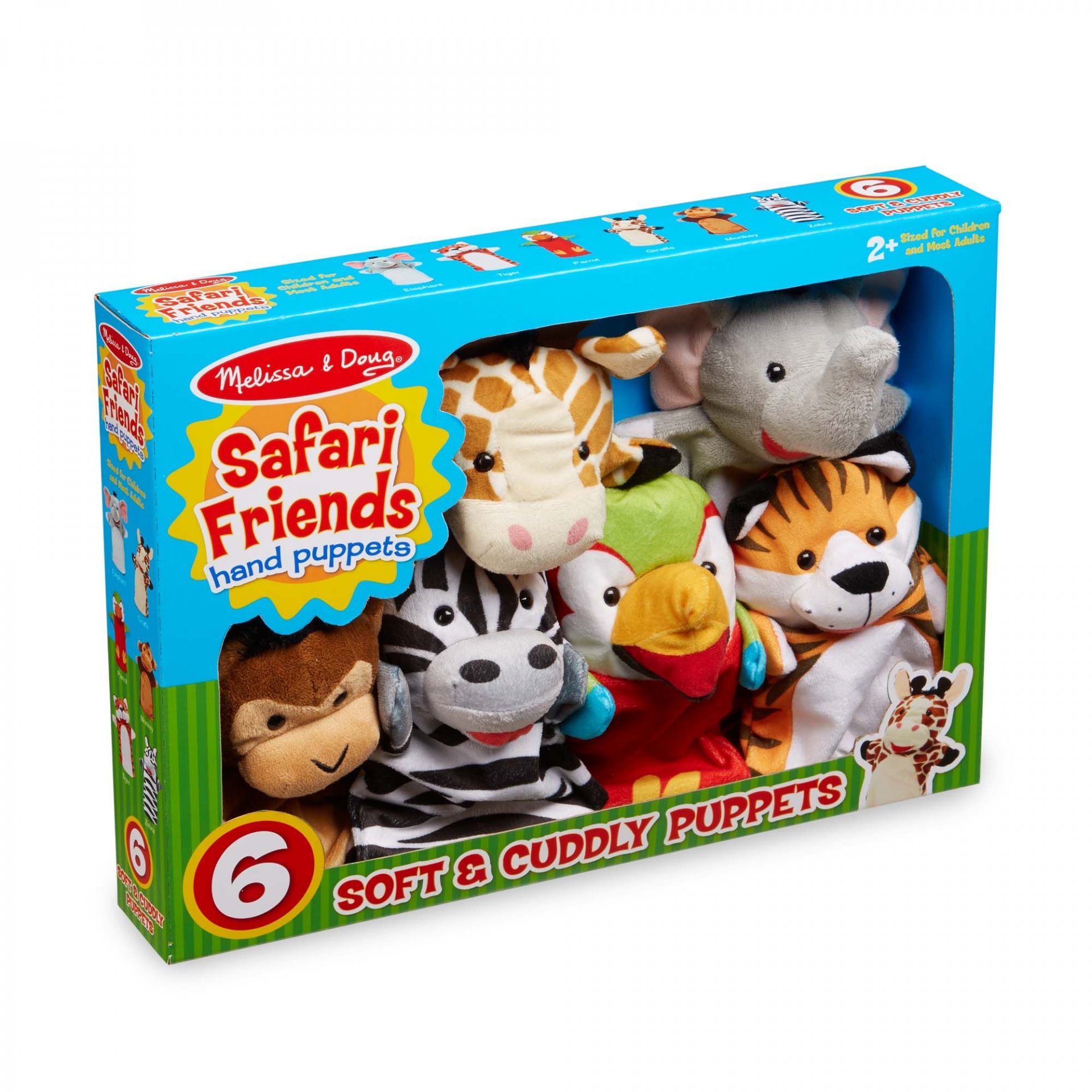 ชุดหุ่นมือ รุ่นซาฟารี Melissa & Doug Safari Puppet Setรุ่น 9118 ของเล่น, ของเล่นเด็ก, ของเล่นเสริมพัฒนาการ
