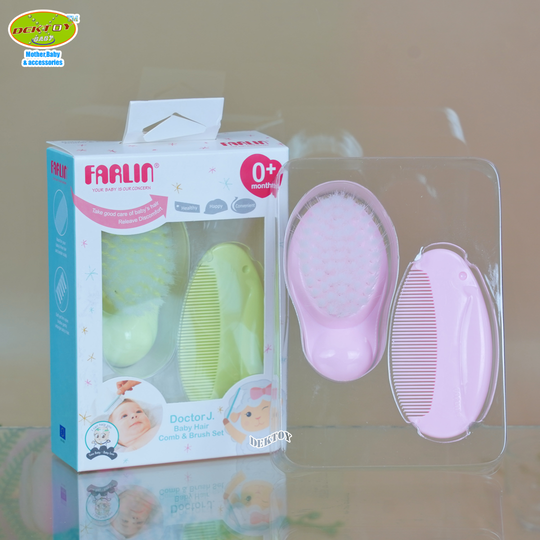 Farlin ฟาร์ลิน ชุดแปรงหวีผมเด็กขนนุ่ม USE150A
