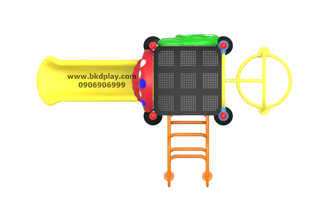 ชุดหอสไลด์-ปีนป่ายอนุบาล -4 เครื่องเล่นสนามเหล็ก เครื่องเล่นสนามกลางแจ้ง สนามเด็กเล่น สั่งผลิต 10-20 วัน ขนาด 180x290x200 ซม.