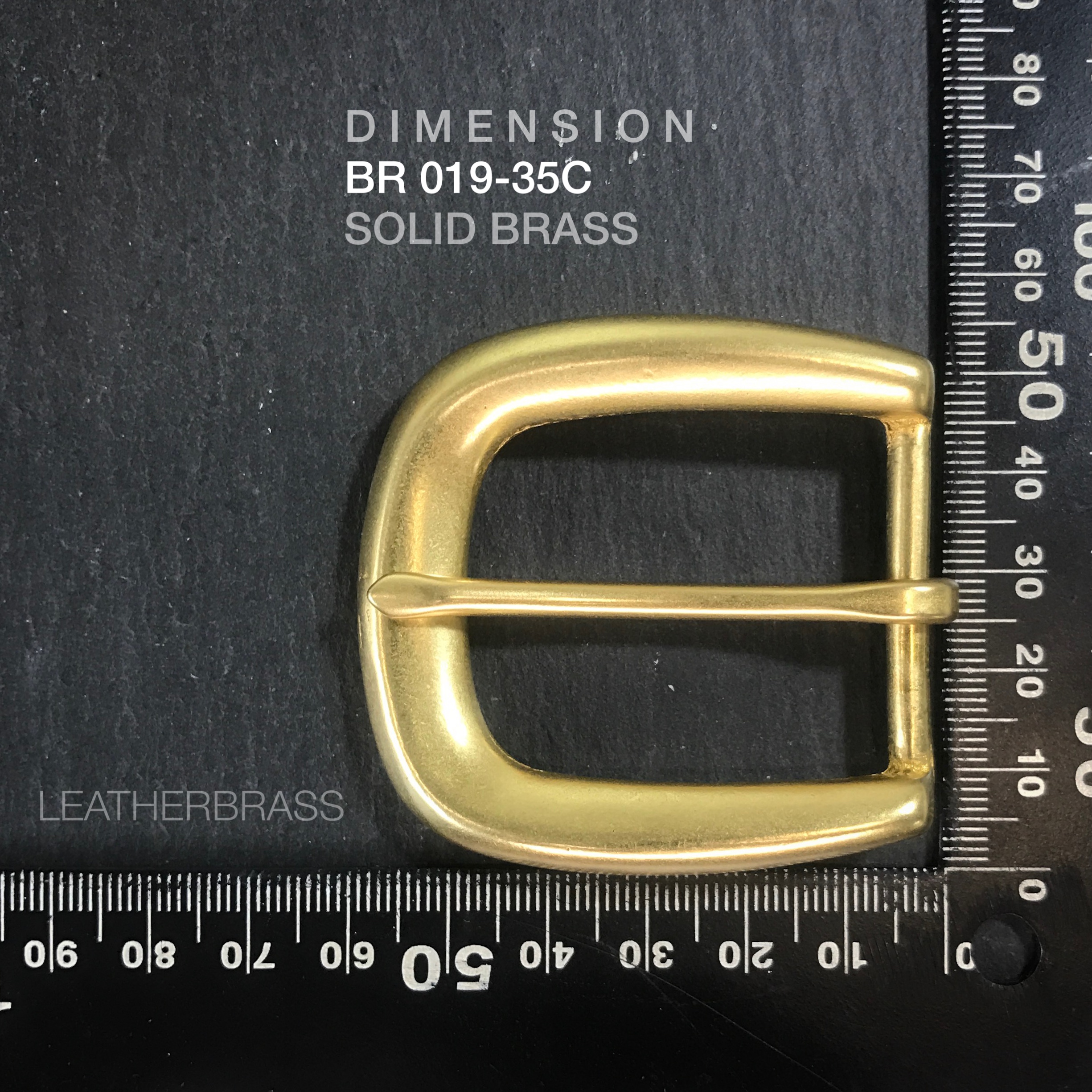 BR019-35C หัวเข็มขัดทองเหลือง ขนาด 35 มิล ** ราคาต่อชิิ้น** leatherbrass