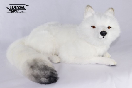 7500 Arctic Fox Laying 60 cm. L