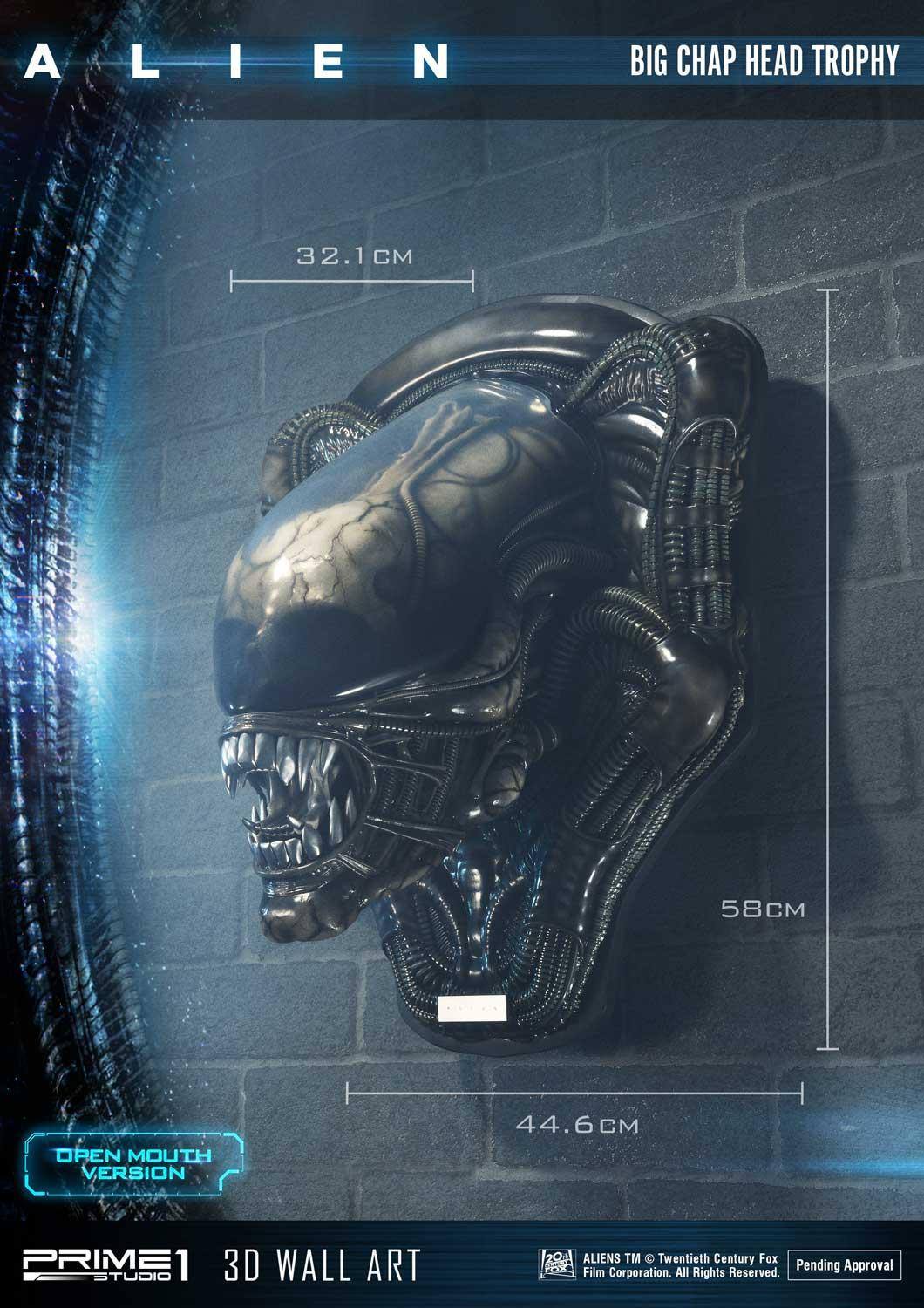 [สั่งจอง]Prime 1 Studio WAAL-02OM: Alien Big Chap Head Trophy (Open Mouth Ver.)