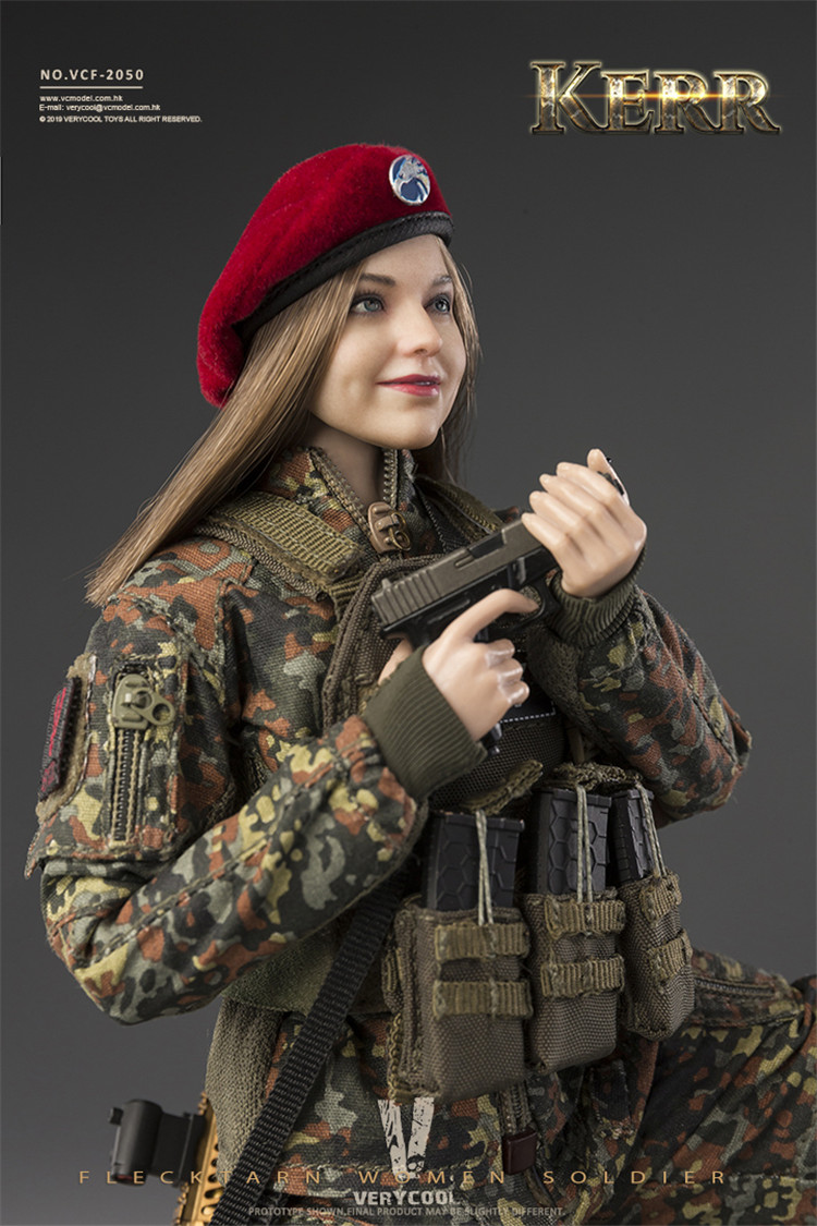 [สั่งจอง] VERYCOOL VCF-2050 1/6 KERR - FLECKTARN WOMEN SOLDIER Action Figure