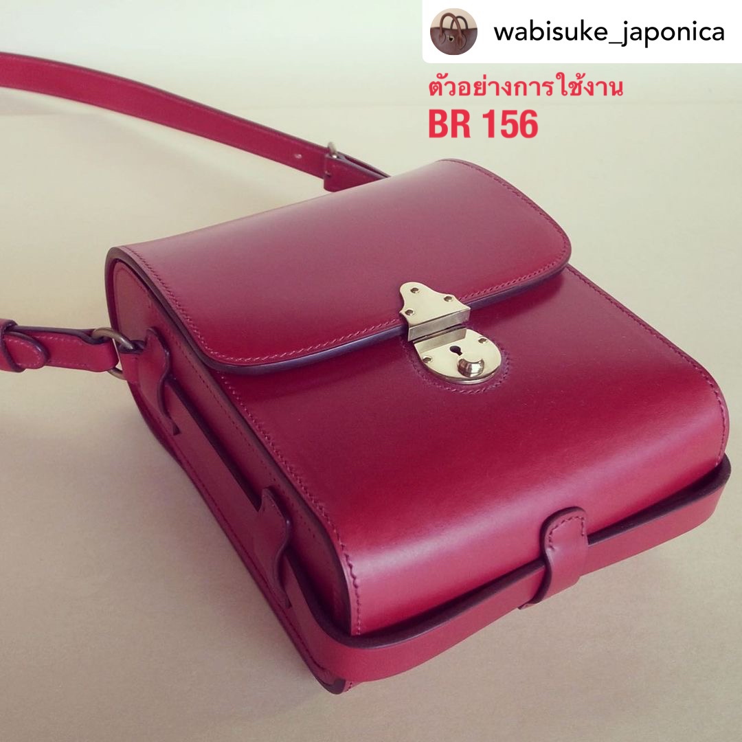 BR156 อะไหล่ล็อกกระเป๋าญี่ปุ่น ทรงกลม อะไหล่กระเป๋าสะพาย อะไหล่ทองเหลืองแท้ leatherbrass**ราคาต่อชิ้น**