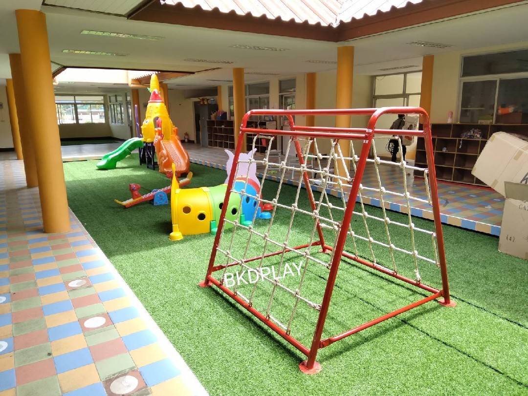เครื่องเล่นสนาม กลางแจ้ง เหล็ก ชุดปีนป่ายเชือก บาร์เชือก Outdoor Playground, ราคาโรงงาน สินค้าสั่งผลิต 10-20 วัน