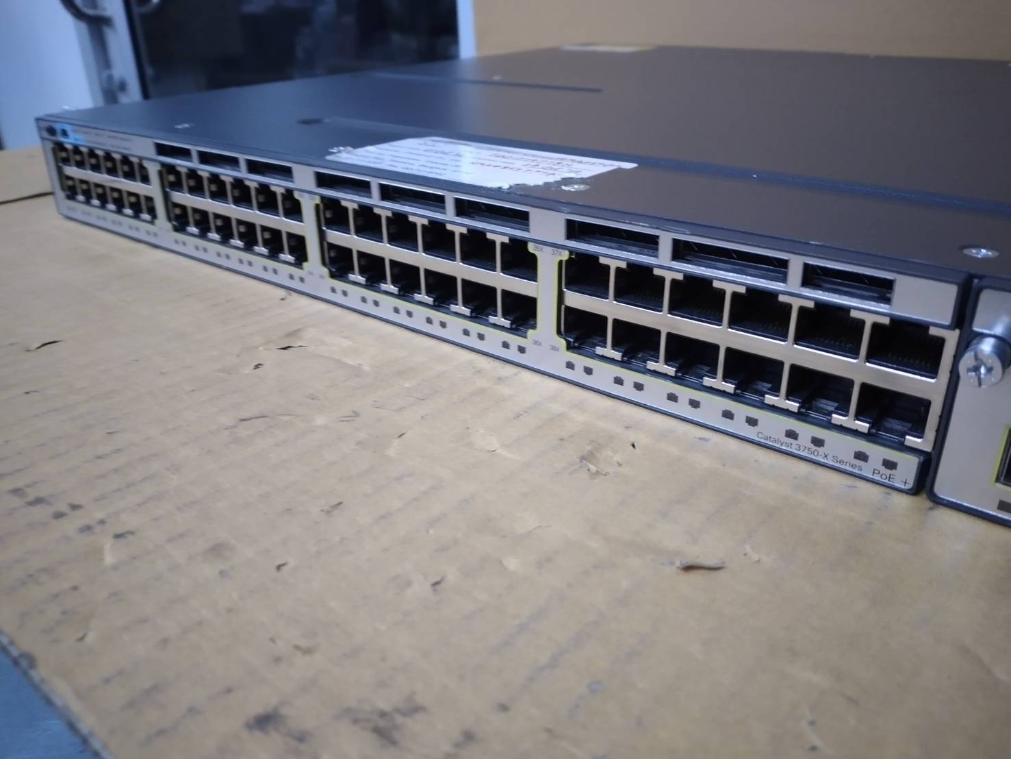 Cisco WS-C3750X-48PF-S • 48 Port PoE 3750X Gigabit Switch Power 1100W x2