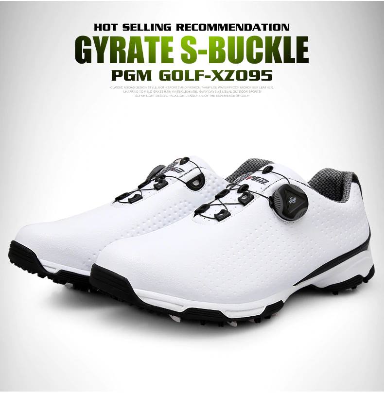 รองเท้ากอล์ฟ PGM XZ095 สีดำ ขาว