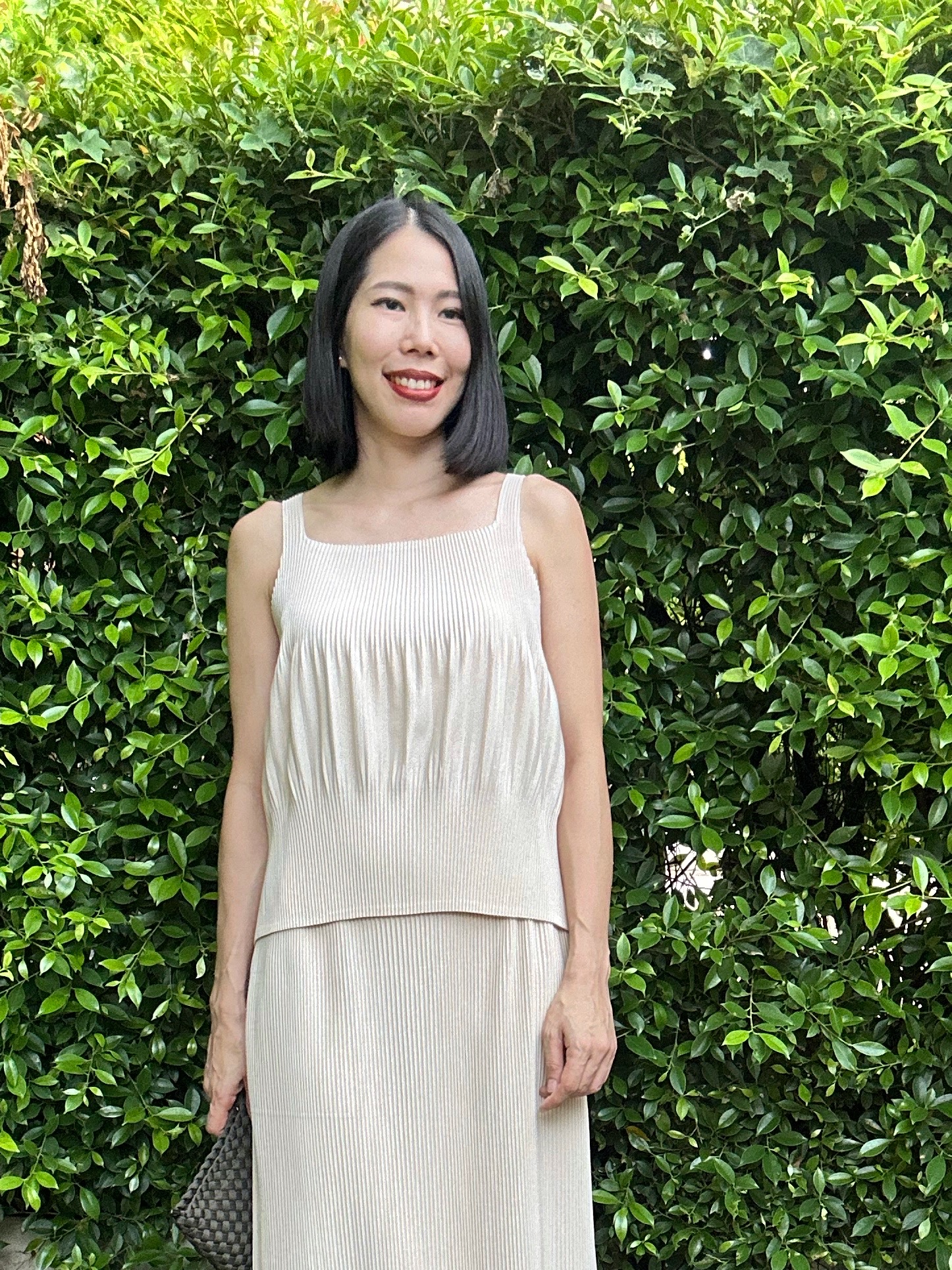 2MUAY GJO5161 เสื้อพลีทคุณภาพ THICK SQUARE NECK PLEATED TANK TOP 14 สี FREE SIZE
