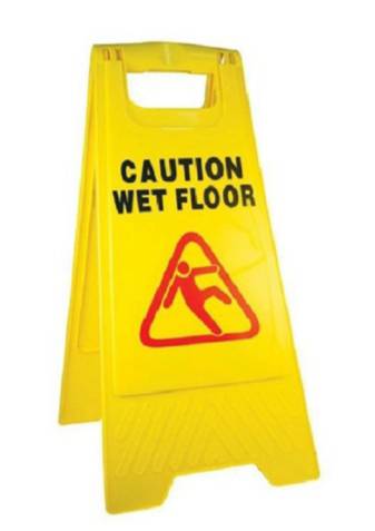 ป้ายตั้งพื้น : Wet Floor (ระวังพื้นเปียก)