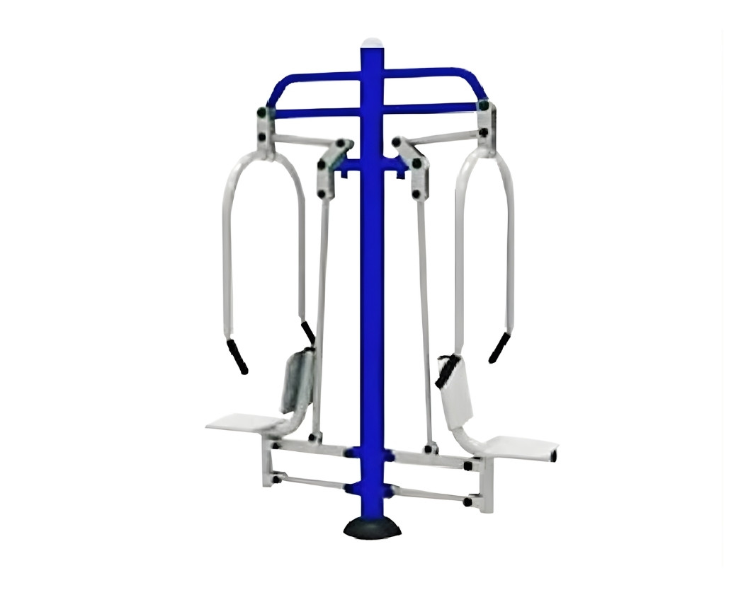 เครื่องออกกำลังกายกลางแจ้ง ชุดบริหารแขน หัวไหล่ หน้าอก แบบดันยกตัวคู่ ลานกีฬา อเนกประสงค์ สนามกีฬา สั่งผลิต 10-20 วัน