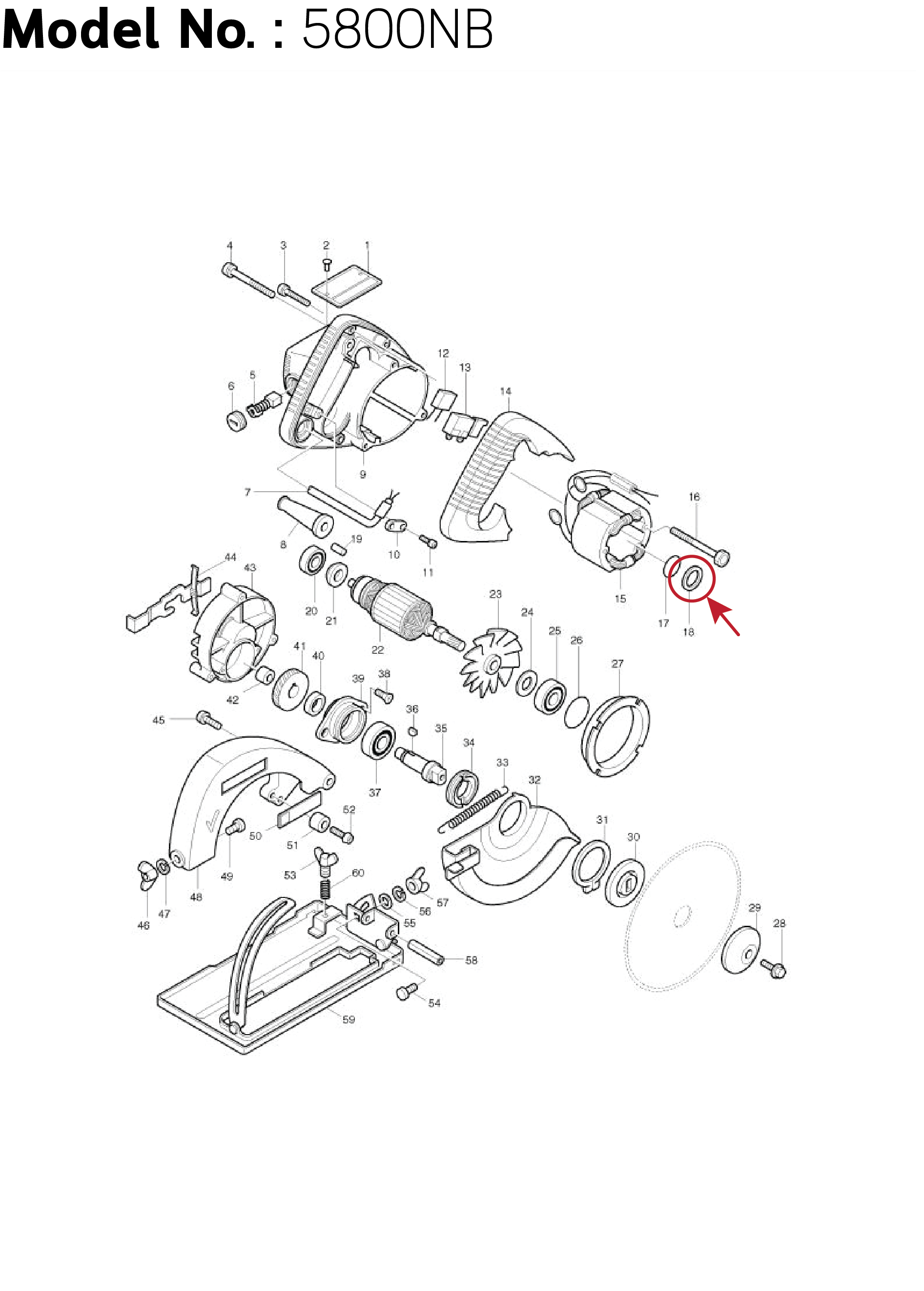 แหวนรองลูกปืน (แท้) (253192-6) Makita มากีต้า รุ่น 4100NB,NH, 4140, 4300BA, BV, 5806B, 5800NB, 5806B, 6013B, 6300-4, 6300LR, 6300NB, 6905H, 8419B, DP4700 (253192-6) (อะไหล่แท้100%) FLAT WASHER 14