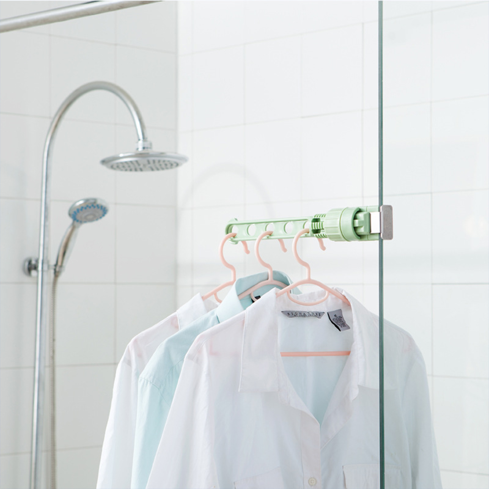 ราวแขวนยึดประตู 5ช่อง ราวแขวนผ้าแบบยึด ราวแขวนผ้า รองรับน้ำหนักได้มากถึง 2.5 กิโลกรัม มีให้เลือก 3สี