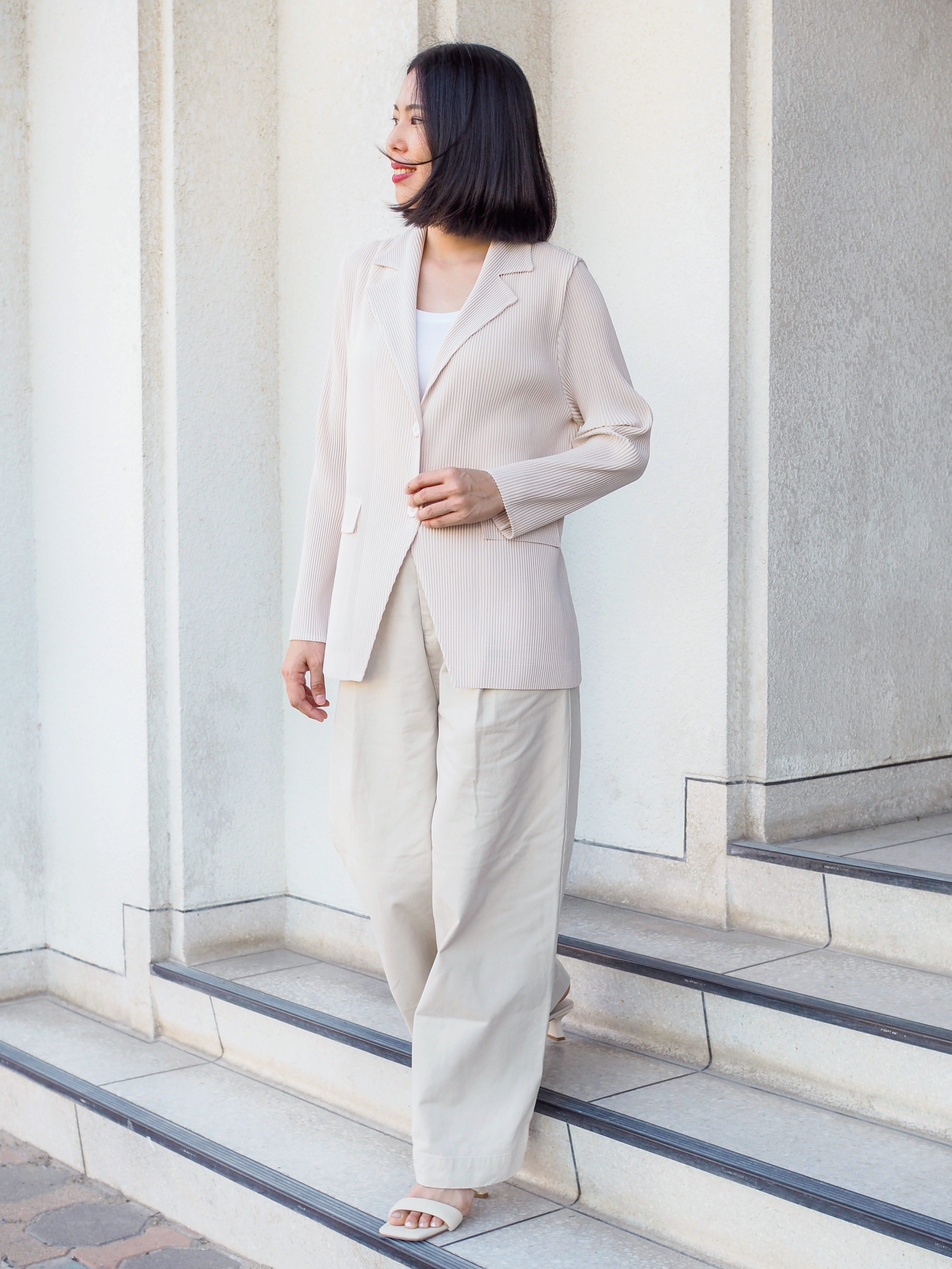 เพิ่มสีใหม่!! 2MUAY รุ่น GJO5131-9 เสื้อคลุมพลีทคุณภาพ THICK V NECK LONG SLEEVE PLEATED CARDIGAN 10 สี FREE SIZE