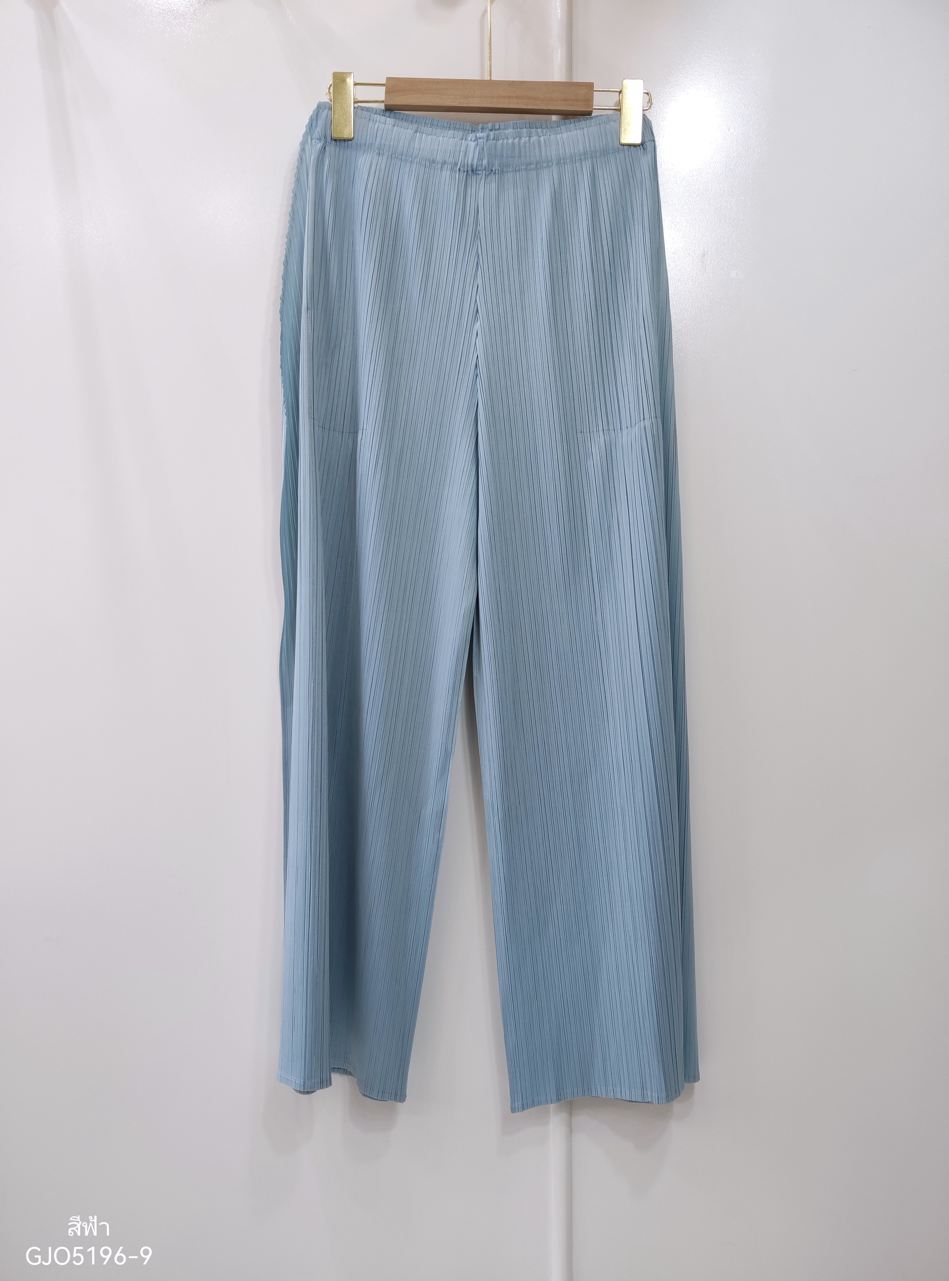 ปรับราคาลง20%!! ยาว36 นิ้ว! 2MUAY รุ่น GJO5196-9 กางเกงพลีทคุณภาพ STRAIGHT LEG DRAPED SIDE PLEATED PANT 5 สี FREE SIZE