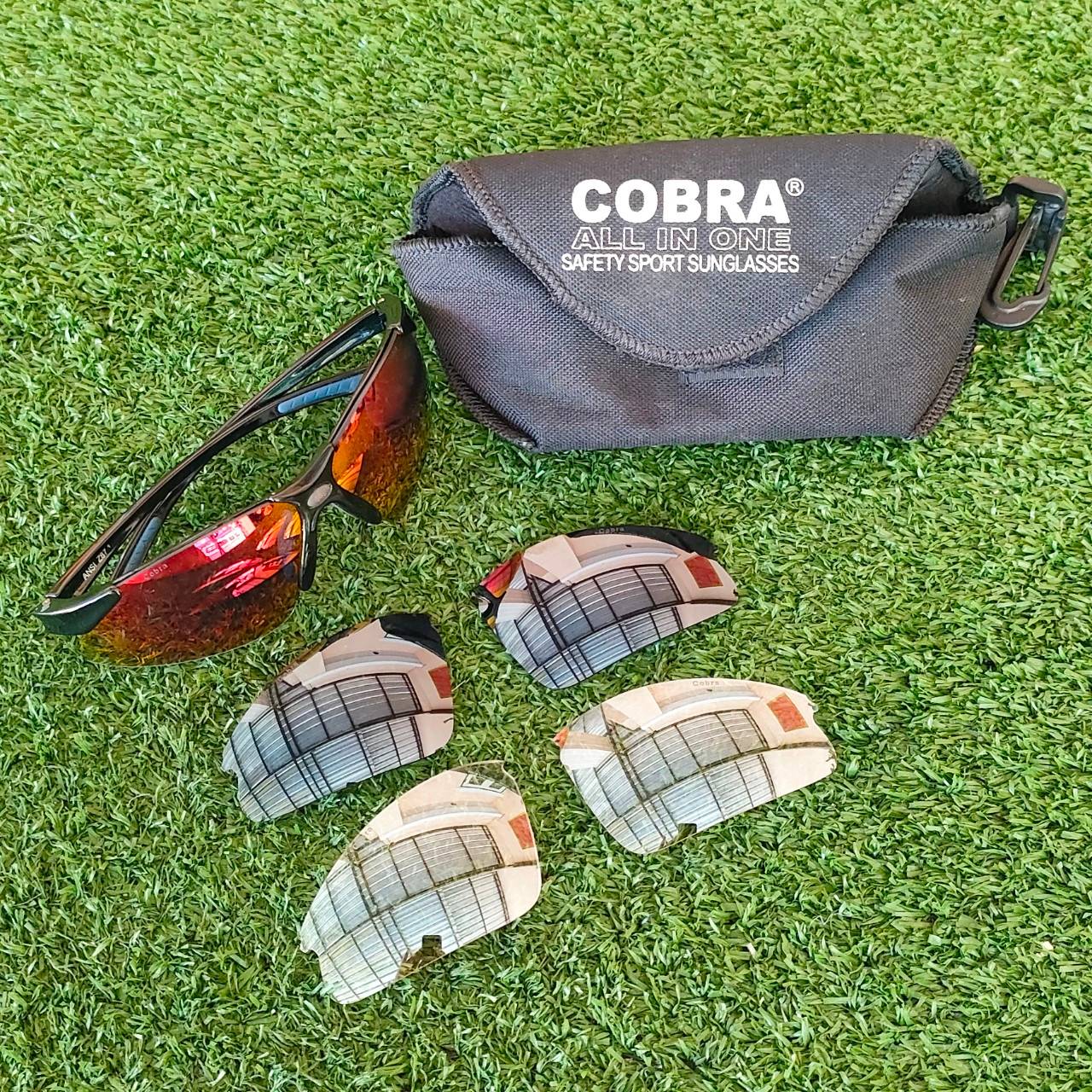 เเว่นตานักกอล์ฟ COBRA มือสอง มีเลนส์ให้เปลี่ยน 2 คู่ all in one sunglasses สภาพสวยเดิม อุปกรณ์ยกชุด ไม้กอล์ฟมือสอง ของแท้ BY NakaraLuxurious