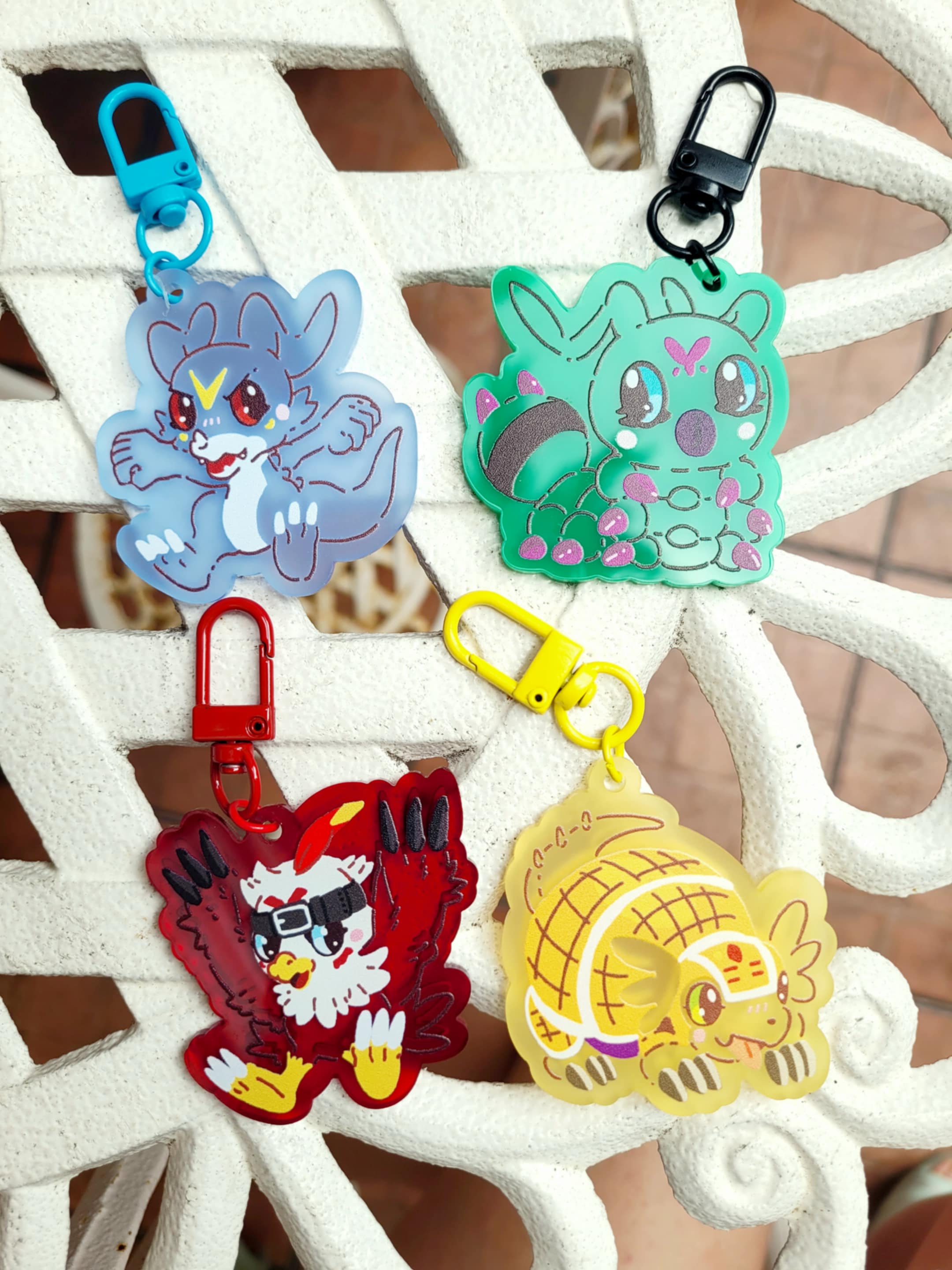 พวงกุญแจอะคริลิกสี digimon 02