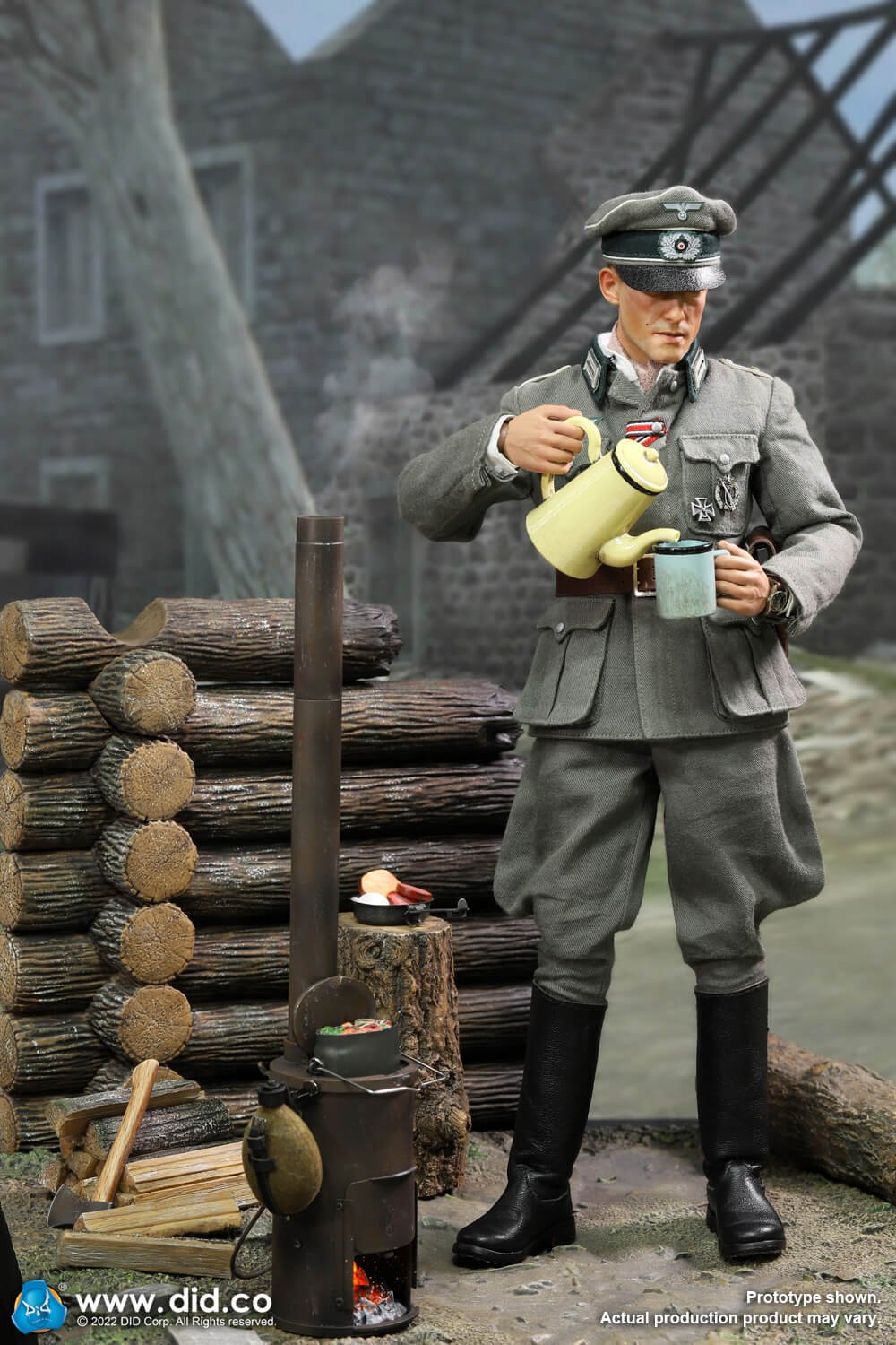 [สั่งจอง]DID 1/6 E60067 : WWII Stove Diorama Set