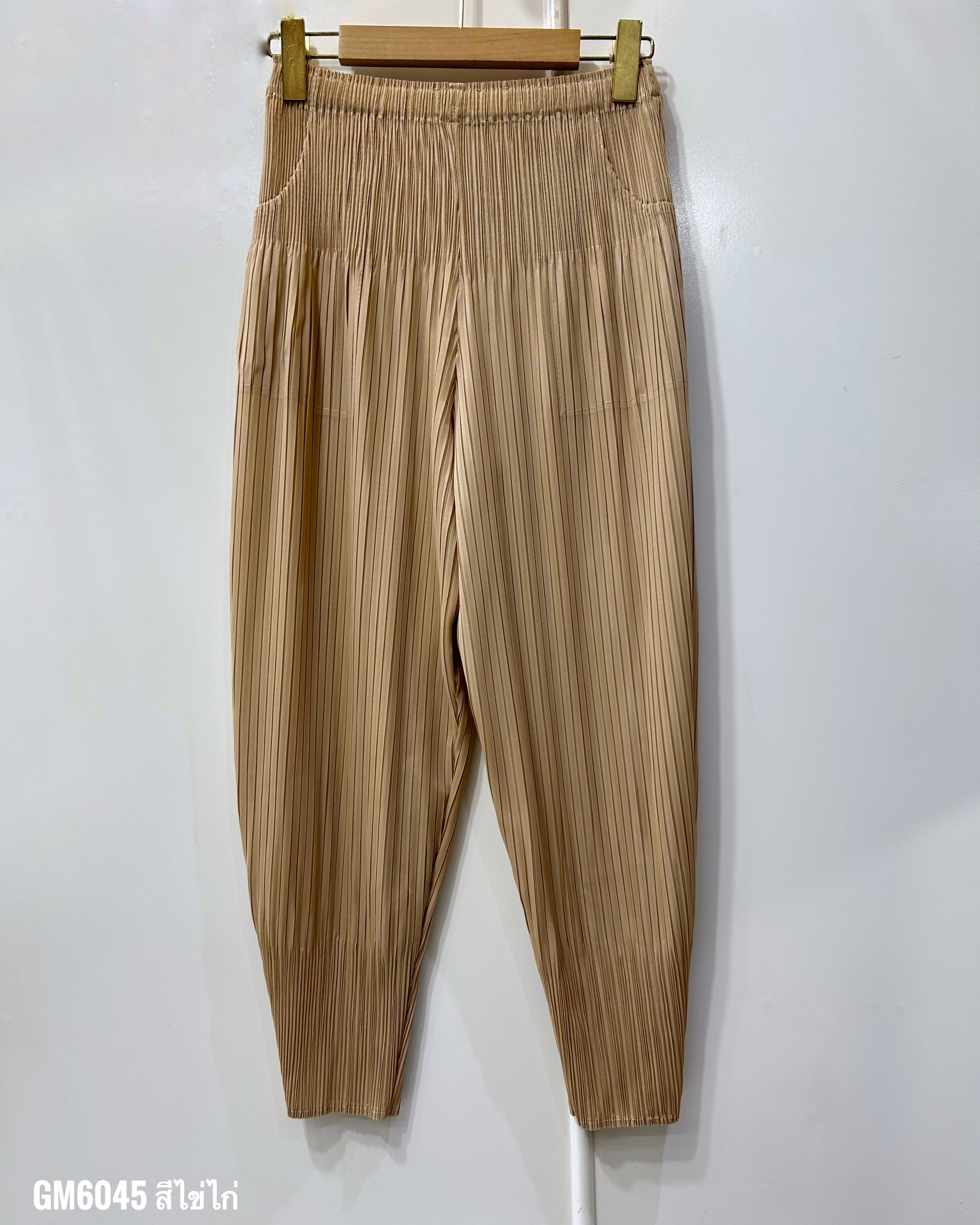 ยาว 34 นิ้ว 2MUAY รุ่น GM6045 กางเกงอัดพลีท FLUFFY PLEATED PANTS 31 สี FREE SIZE