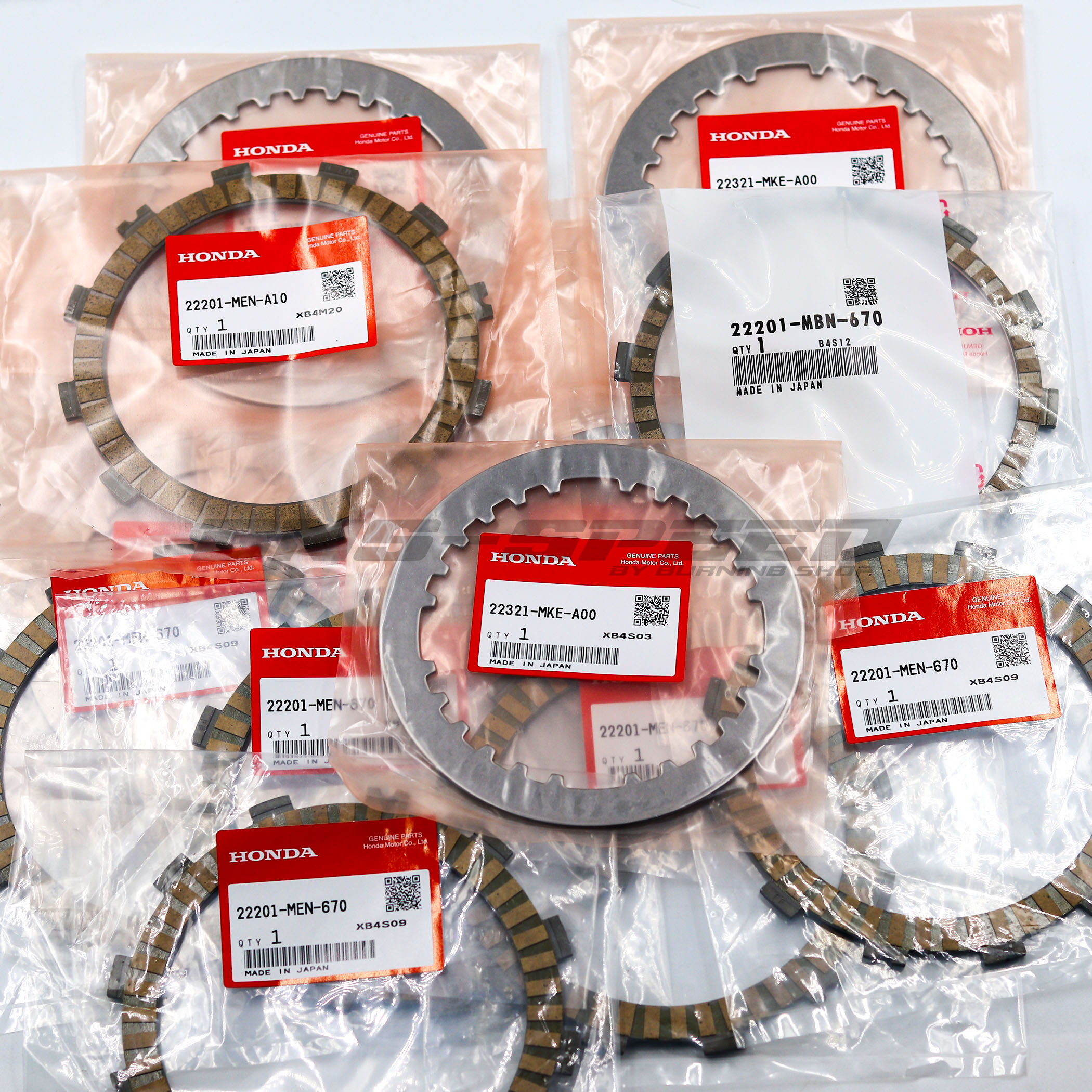 ชุดแผ่นคลัทต์แท้ศูนย์ Honda Japan CRF450RL