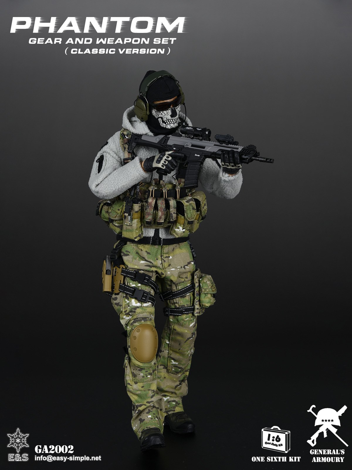 [สั่งจอง]General's Armoury GA2002 1/6 : Phantom Gear And Weapon Set (Classic Version)