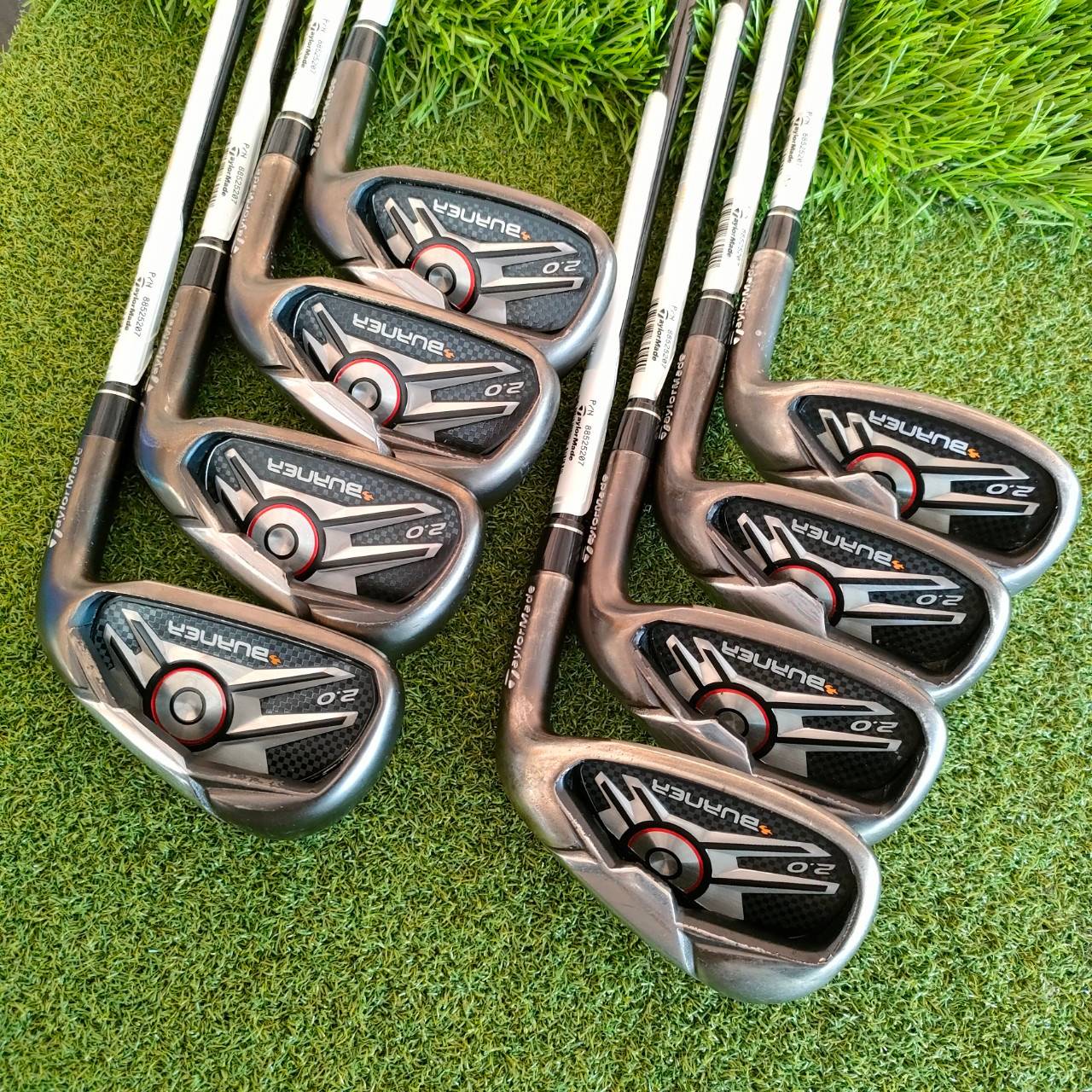 ชุดเหล็ก TAYLORMADE BURNER 2.0 มีเหล็ก 5-9 PW AW SW ได้ 8 ชิ้น ก้าน BURNER 2.0 SUPERFAST FLEX R ตัว 2.0 นิยมสุดๆ เน้นตีง่าย ใบใหญ่ และตีได้ระยะมากๆ ก้านเบาสบาย