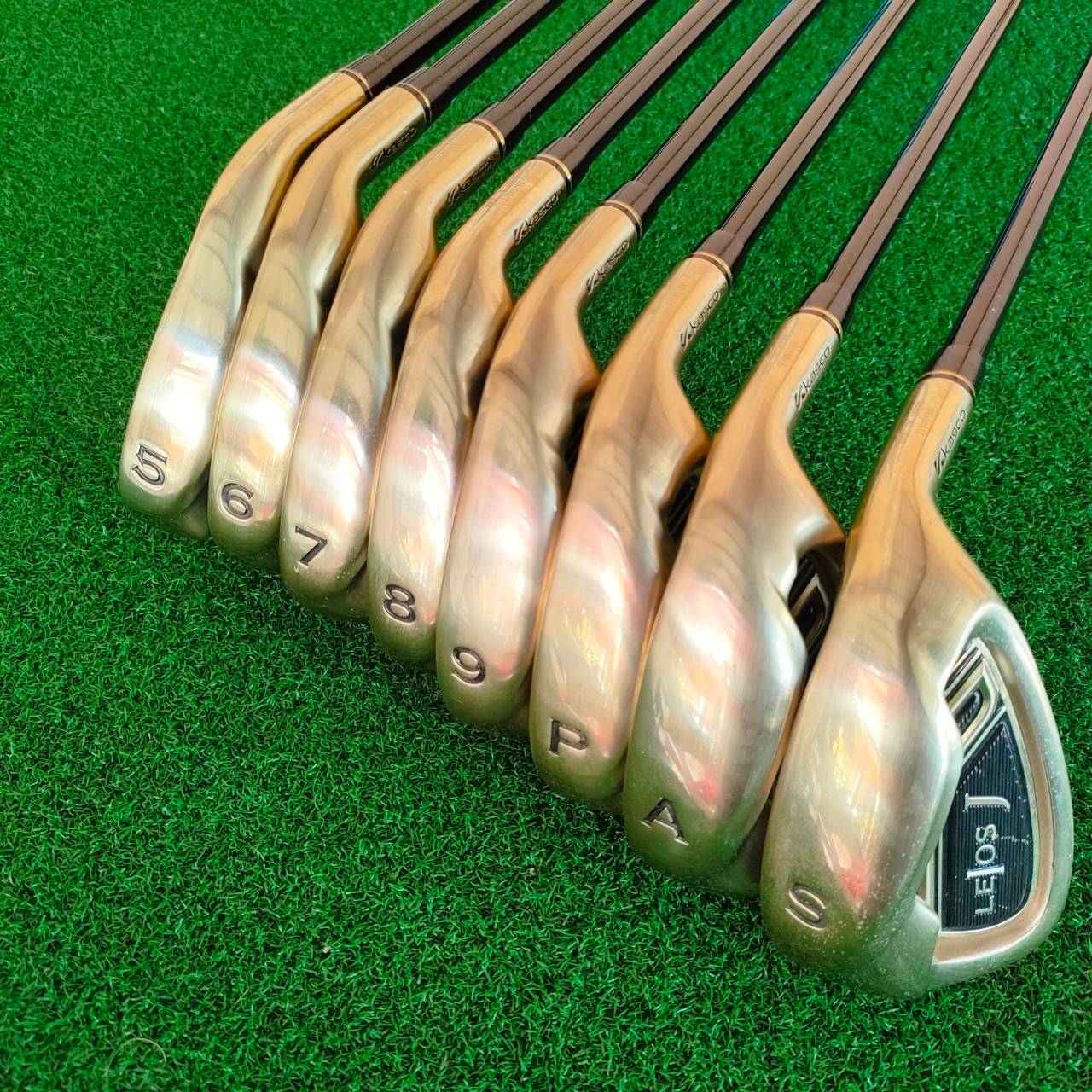 ชุดเหล็ก KASCO LELOS J ชุดเหล็กหน้าเด้งแบบมากๆ สีทองสวยหรูสุดพรีเมี่ยม จากประเทศญี่ปุ่น ทั้งหมด 8 ชิ้น