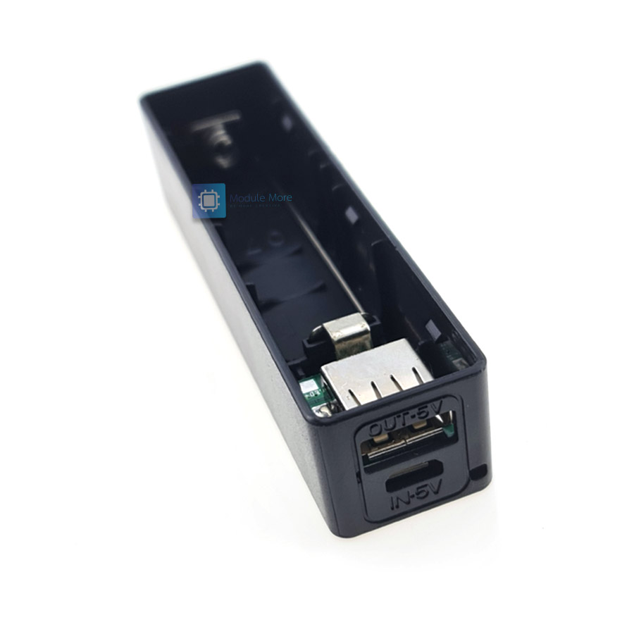 USB Power Bank Case 18650 Battery Charger DIY Kit Box Black