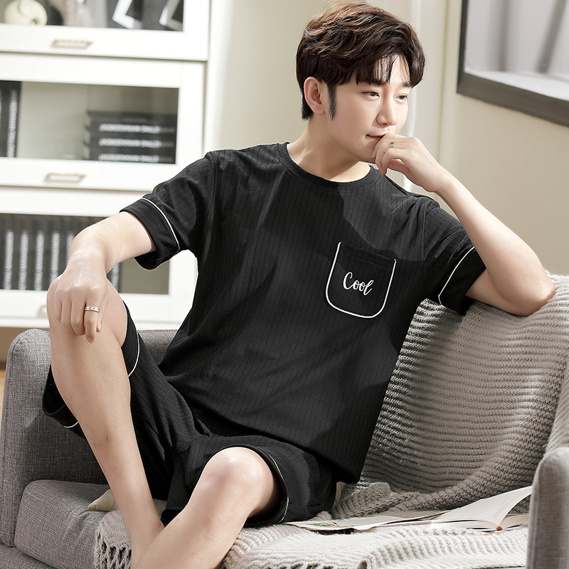 ชุดนอนผู้ชายไซส์ใหญ่ แขน-ขาสั้น