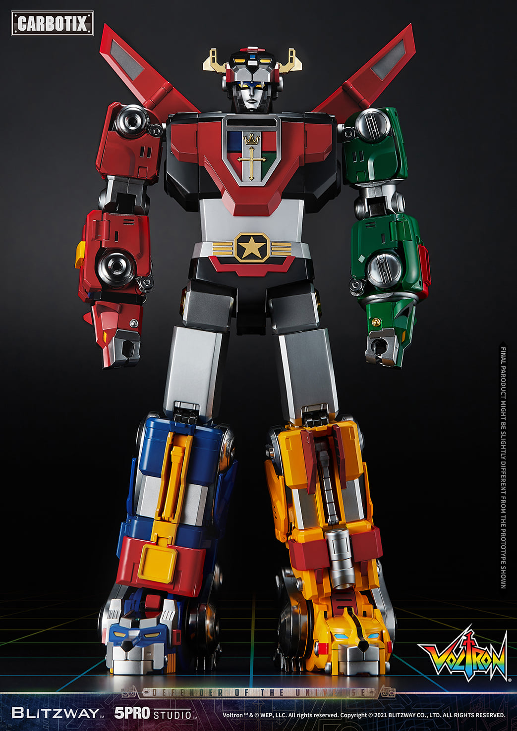 [สั่งจอง]5PRO STUDIO × BLITZWAY : CARBOTIX Series 5PRO-CA-10401 Voltron