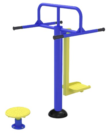 เครื่องบริหารบิดเอวและแกว่งตัว 2 IN 1 ลานกีฬา อเนกประสงค์ สนามกีฬา