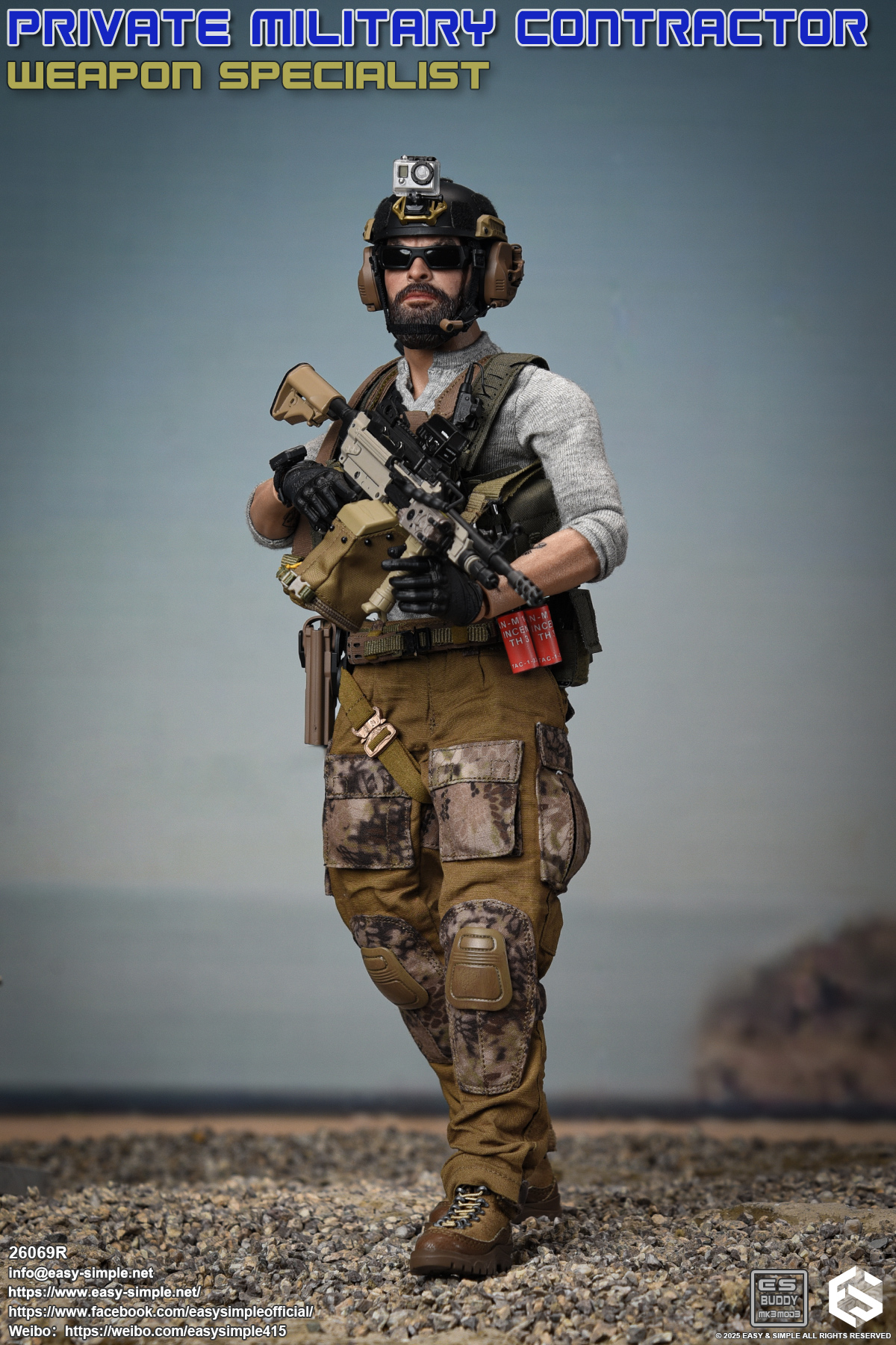 [สั่งจอง] Easy&Simple ES 26069R 1/6 : Private Military Contractor Weapon Specialist