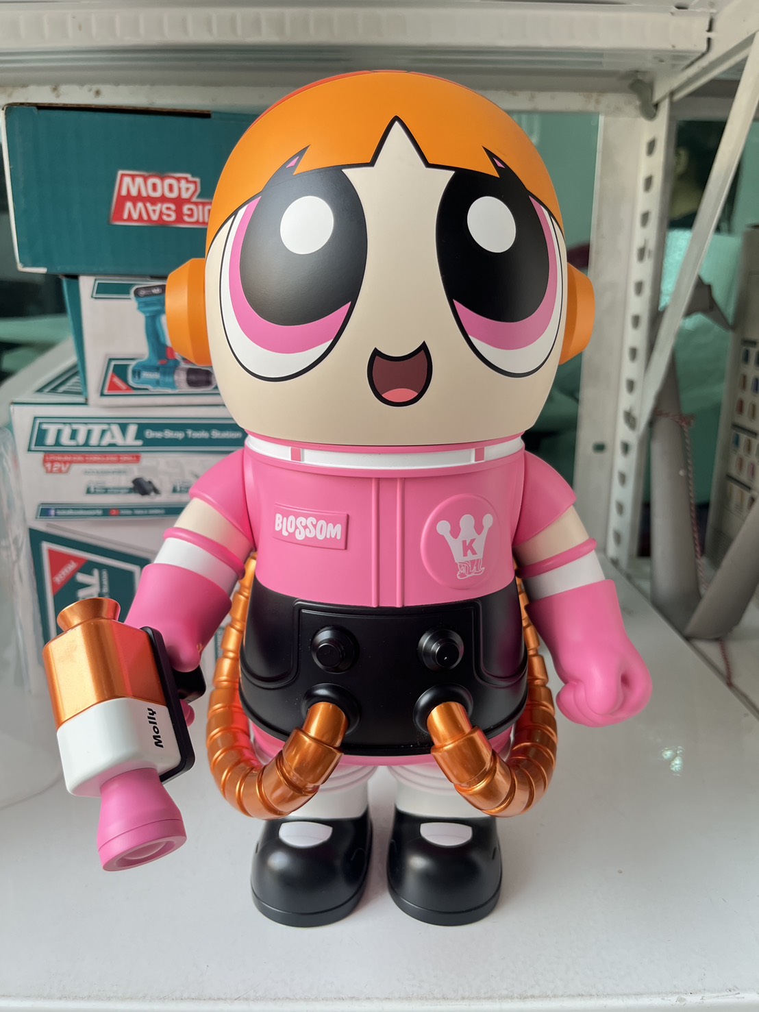 MEGA SPACE MOLLY 400% THE POWERPUFF GIRLS Blossom ไม่มีกล่อง